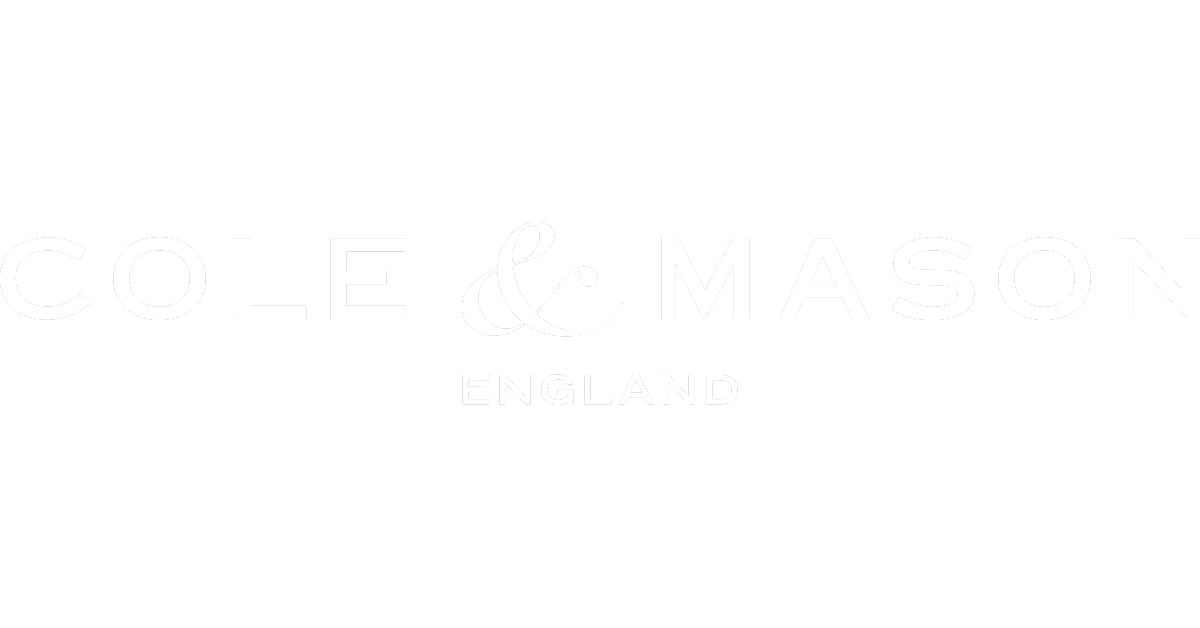 Cole & Mason England logo in white text.