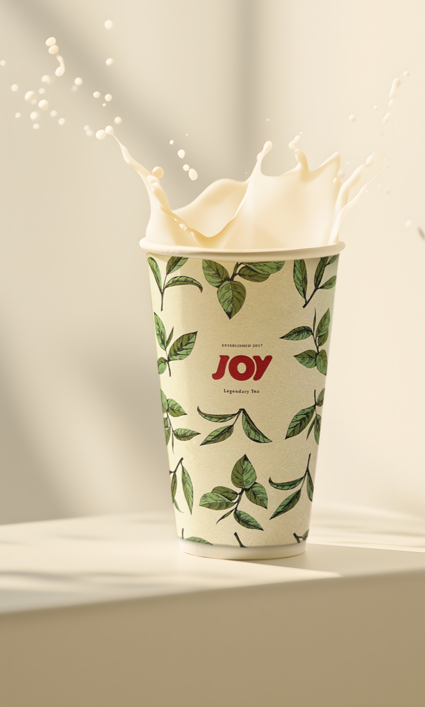 Traditional chinese jasmine milk tea