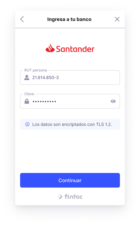 The Fintoc widget