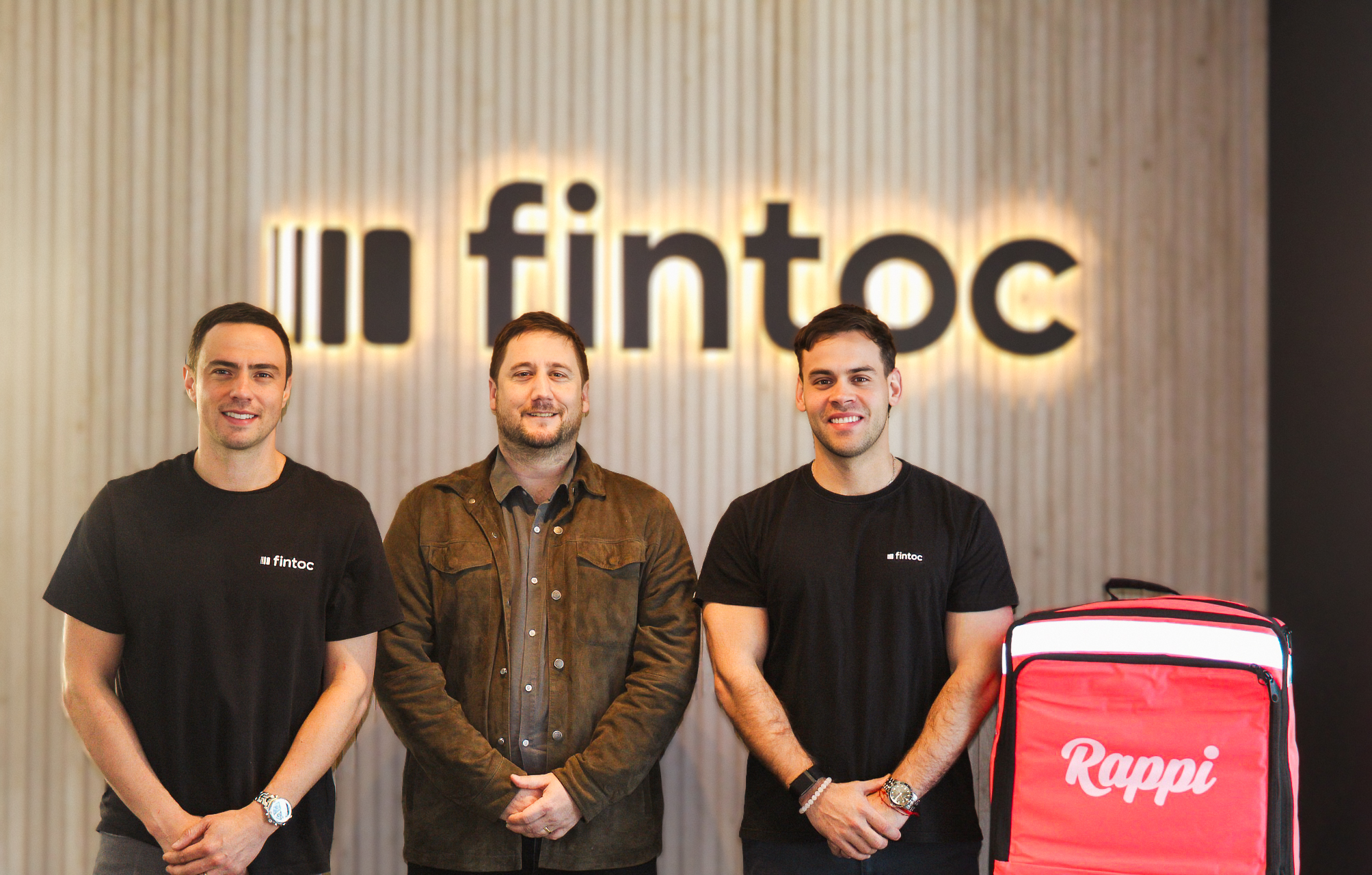 Ignacio Fernandez, Country Manager de Fintoc, Domingo Lama, Gerente General de Rappi y Matias Perales, Sales Manager de Fintoc