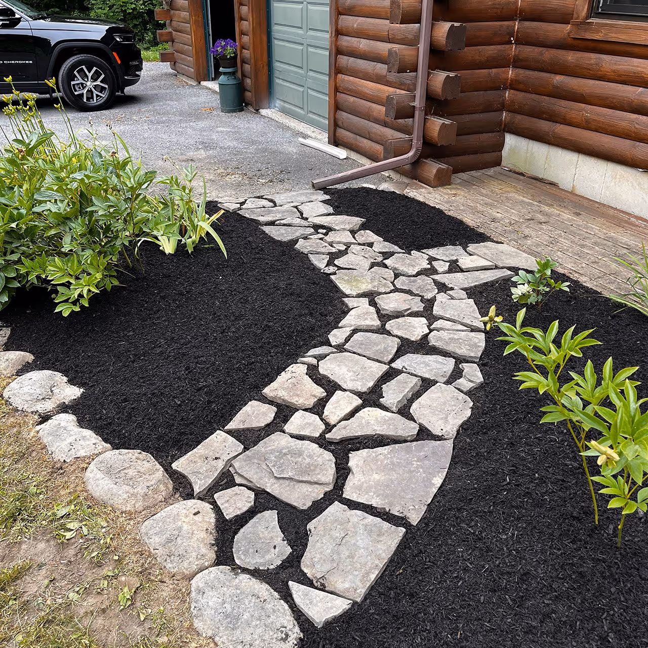 Newly installed pavers enhancing outdoor living space in Rhinebeck NY