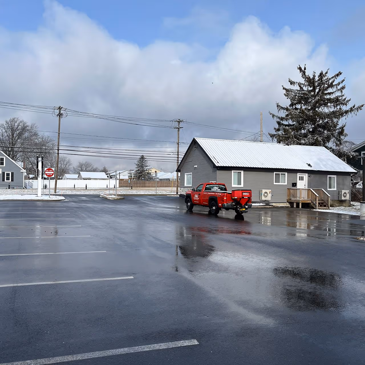 Ice management and salting service for safer parking lots in Rhinebeck NY