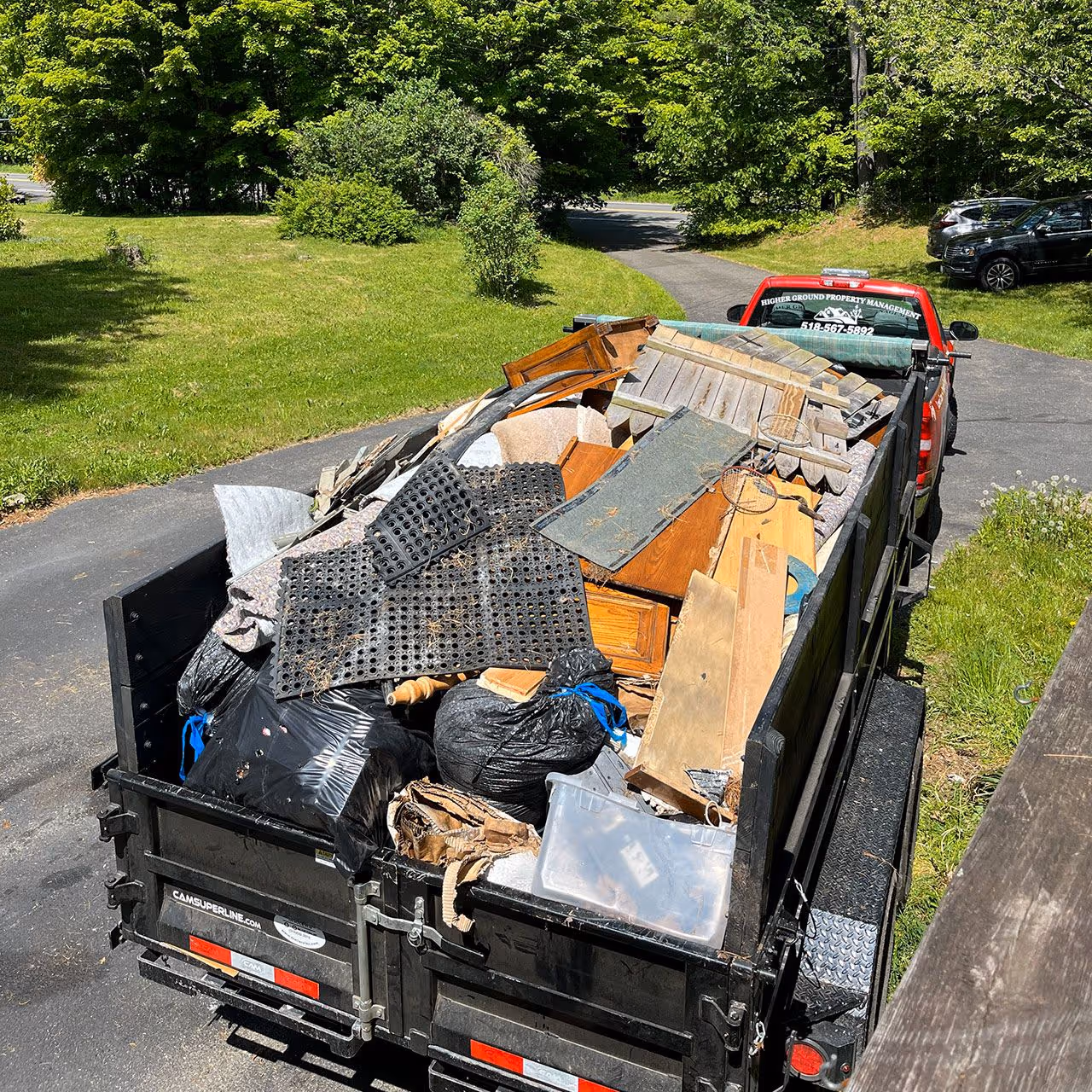 Property cleanup leaves gutter cleaning debris removal