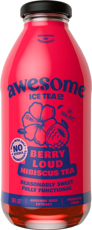 Awesome Ice Tea Guava Licious Tropical Tea 16oz Glass Bottle