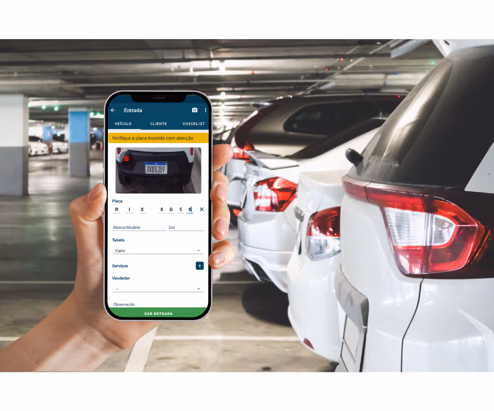 sistema para gestão de estacionamento