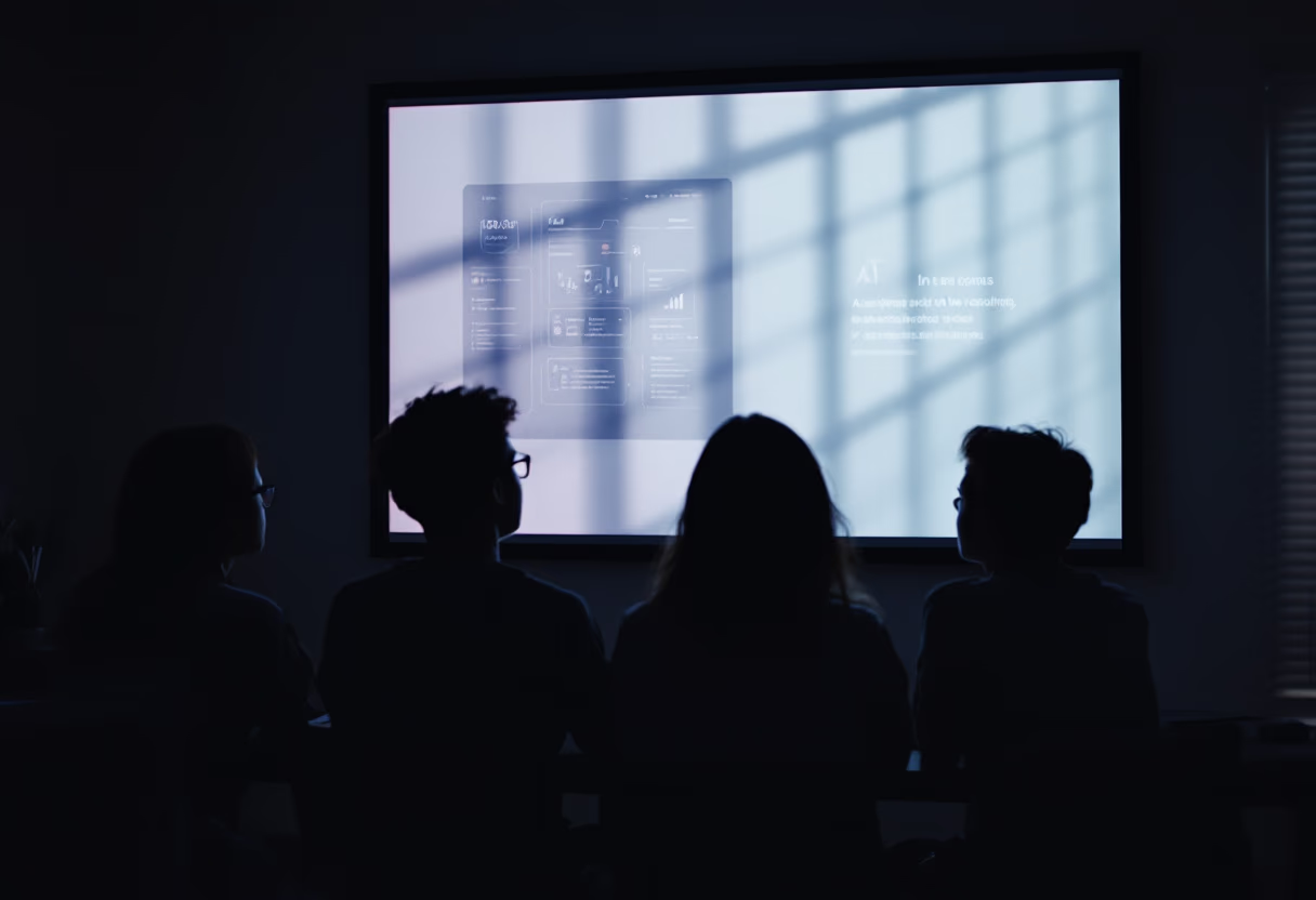 image of classroom lecture on ai