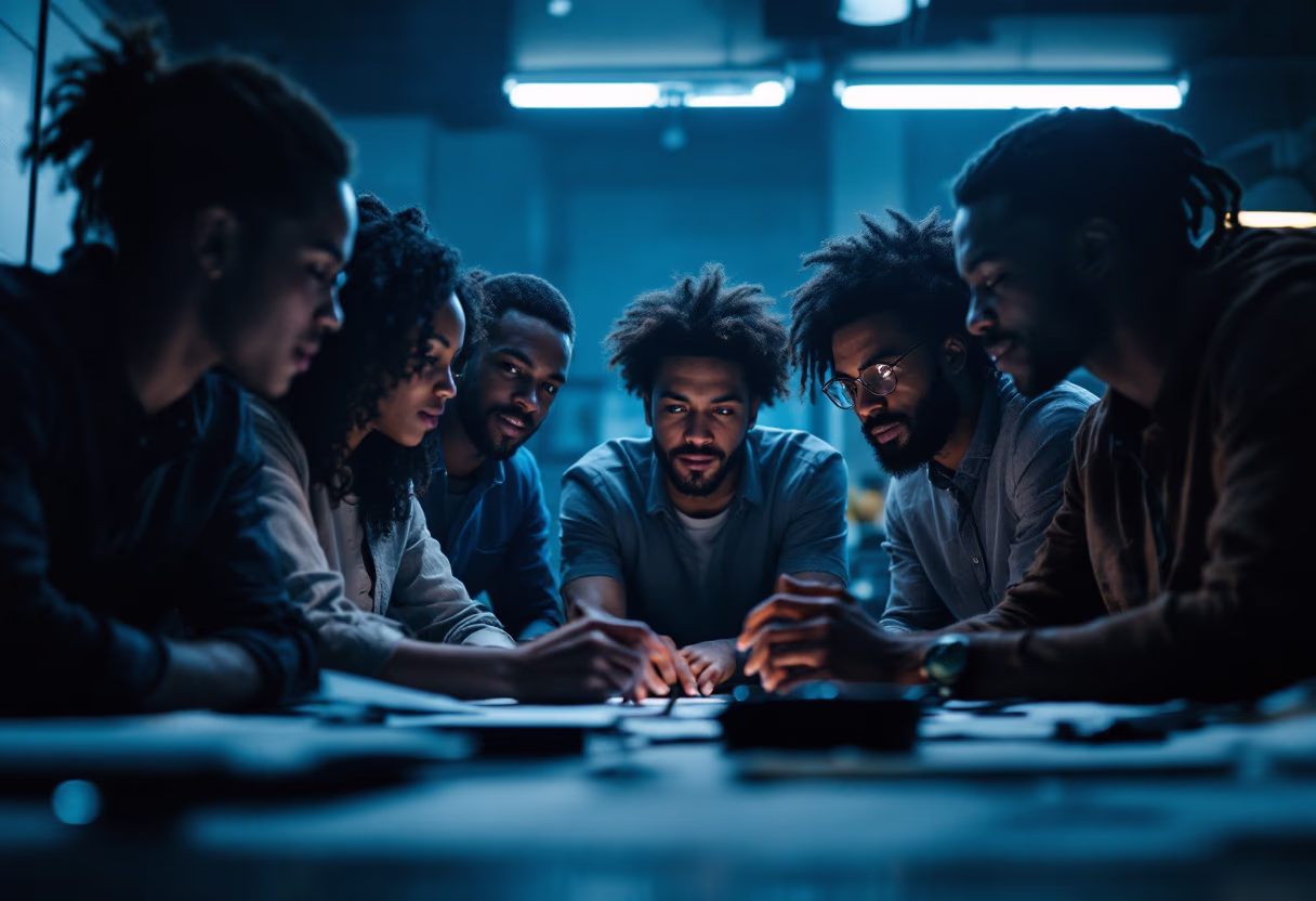 image of diverse group collaboration (for a hr tech)