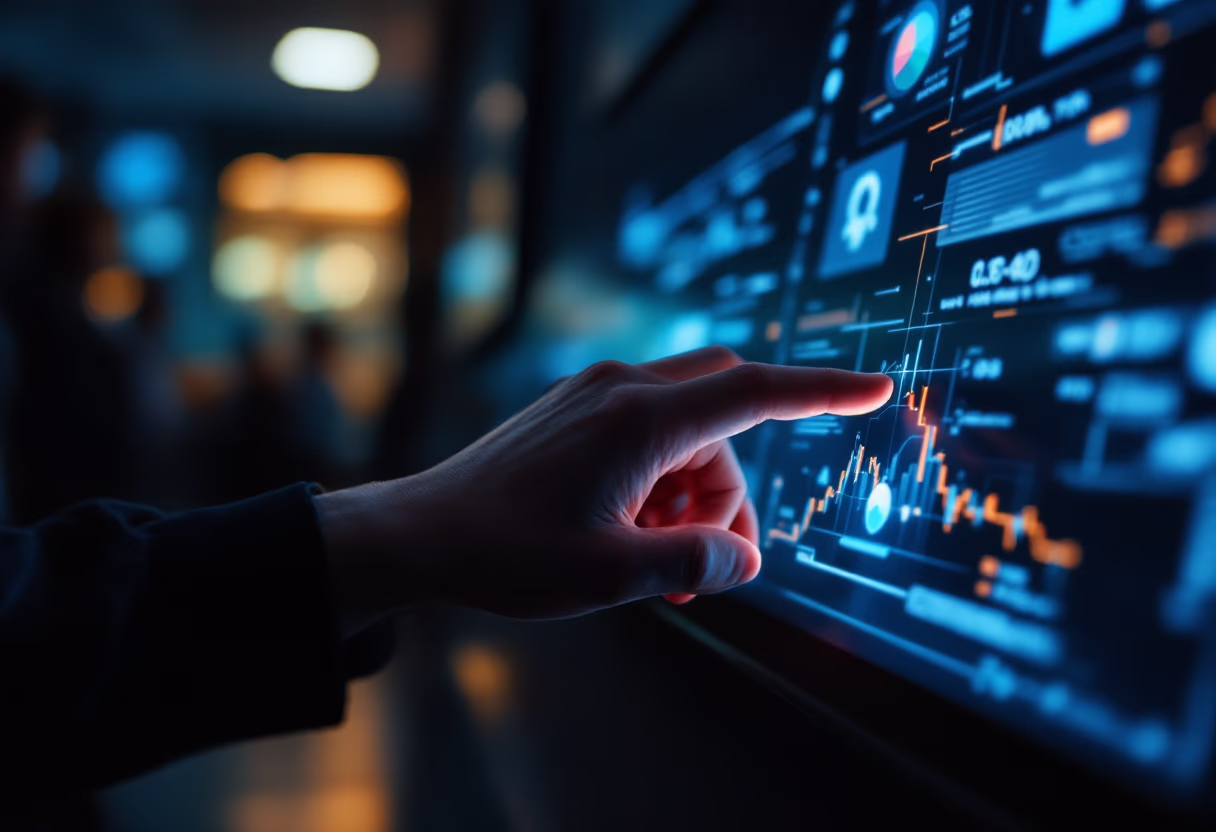 image of students engaging with the software