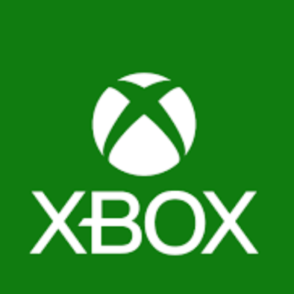Xbox logo with a white circle and green intersecting lines above the word 'XBOX' on a green background.