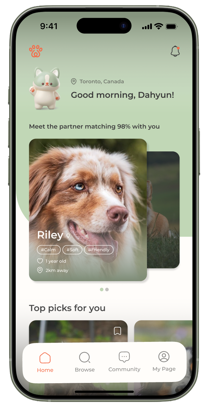 With Paw Home Screen