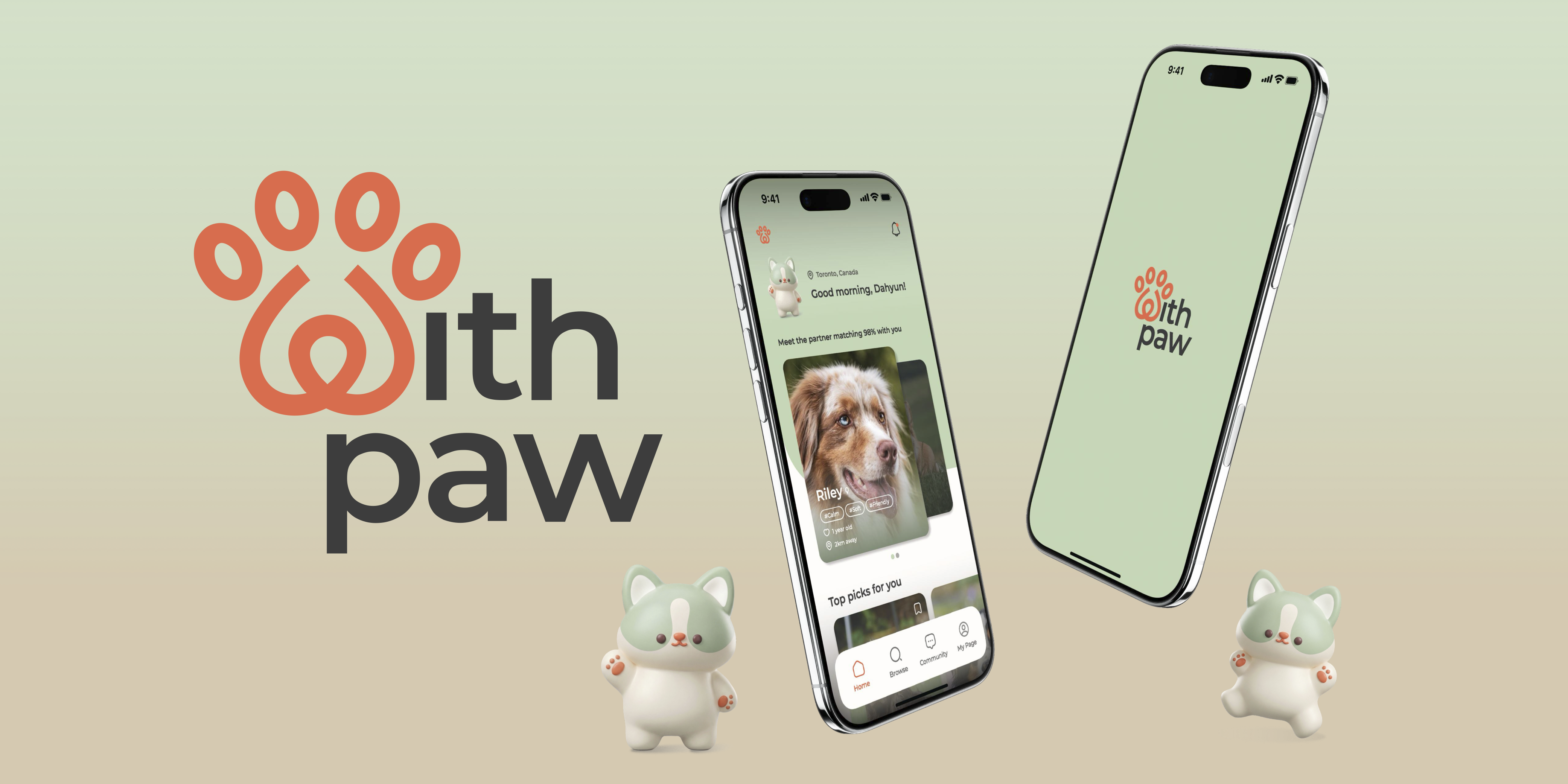 With Paw project mockup