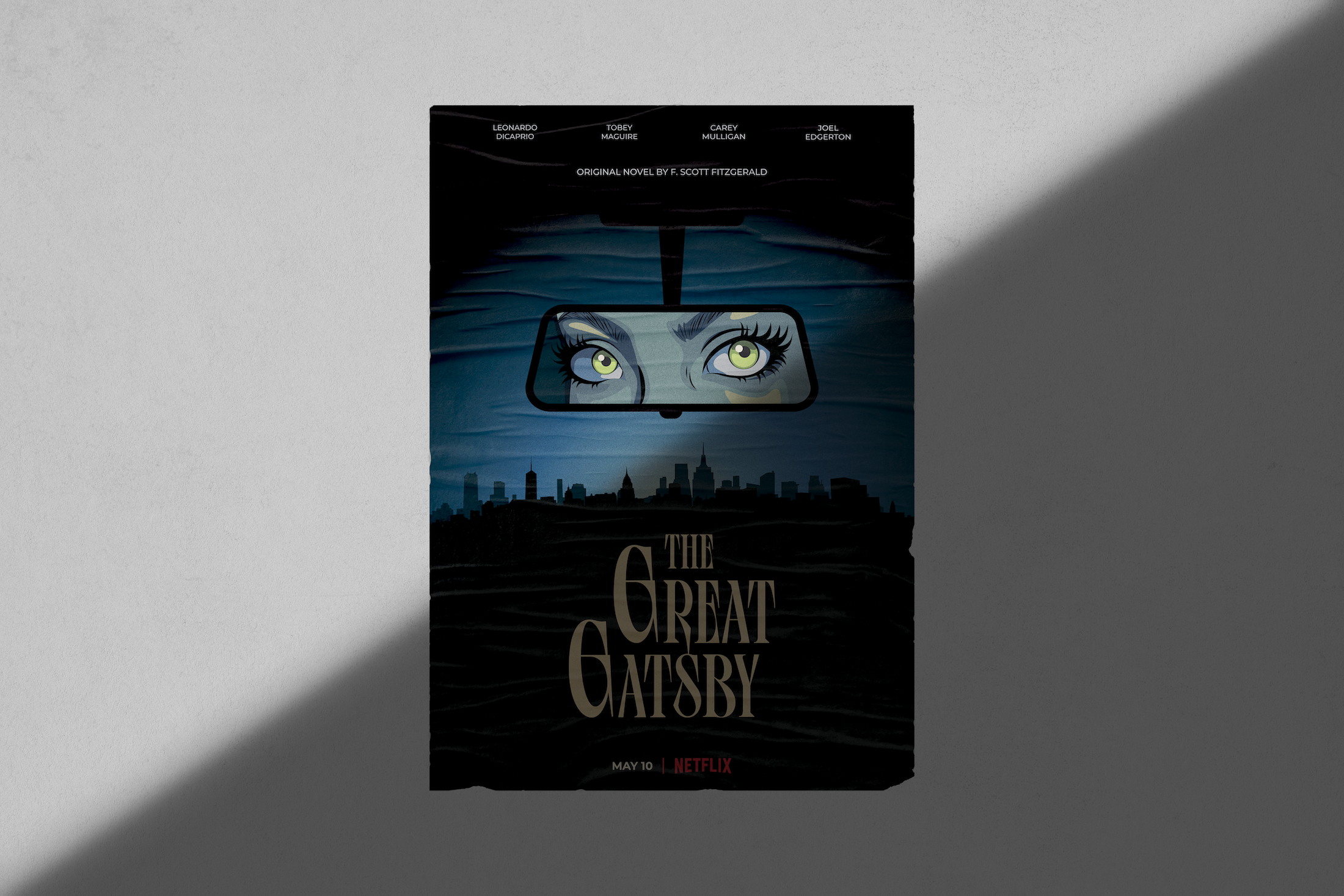 The Great Gatsby poster mockup