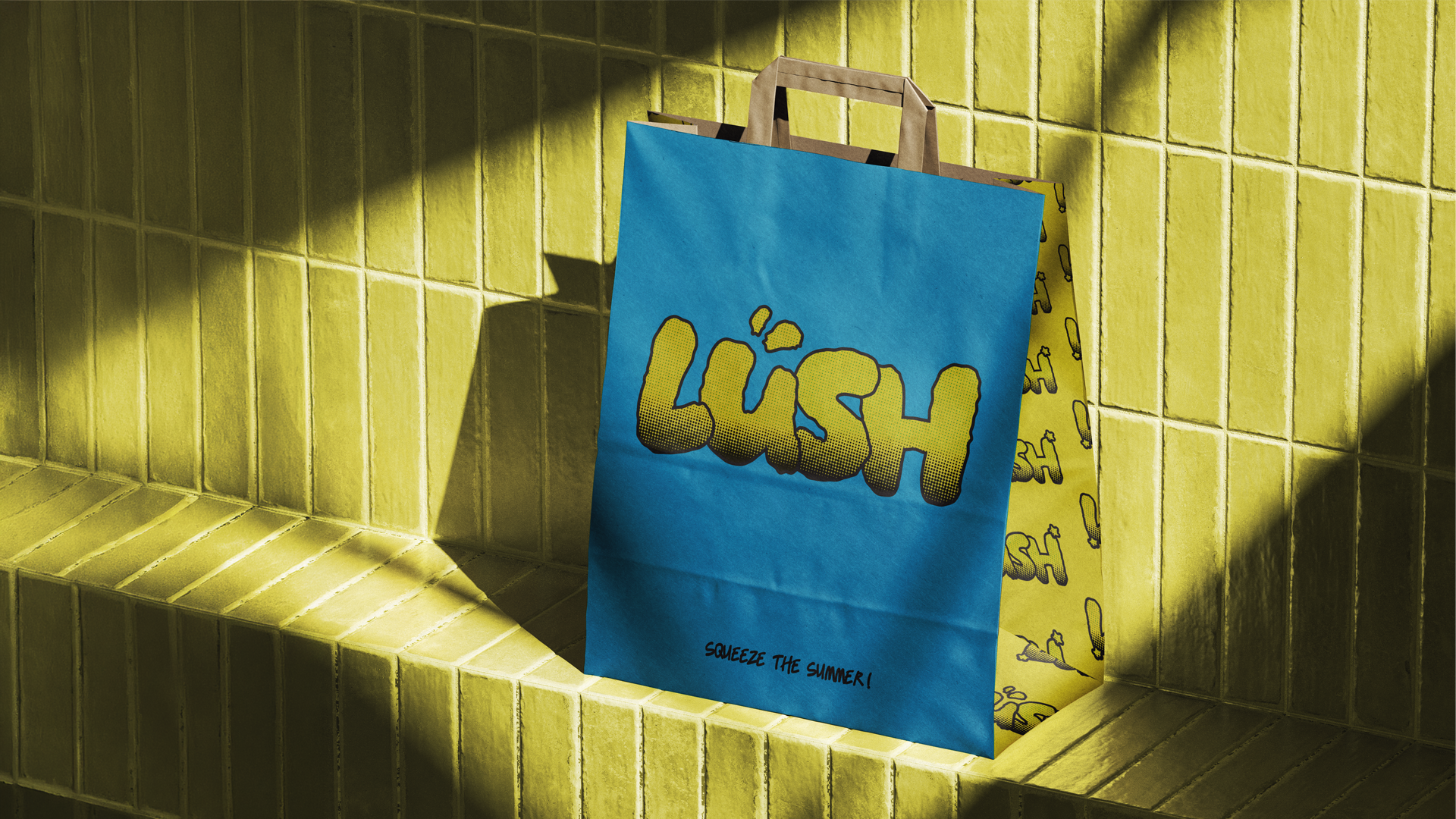 LUSH summer campaign project mockup