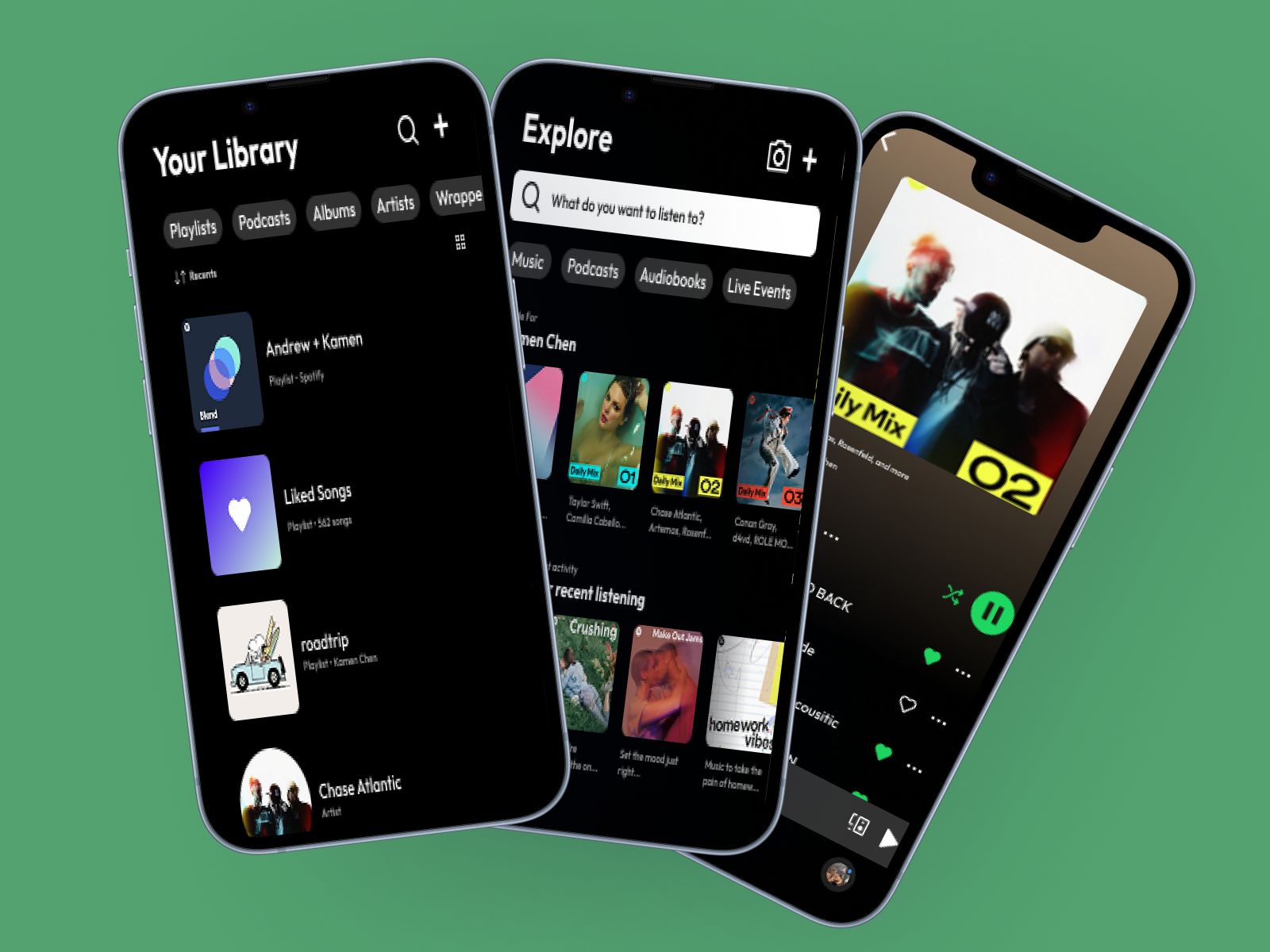 Spotify playlist page