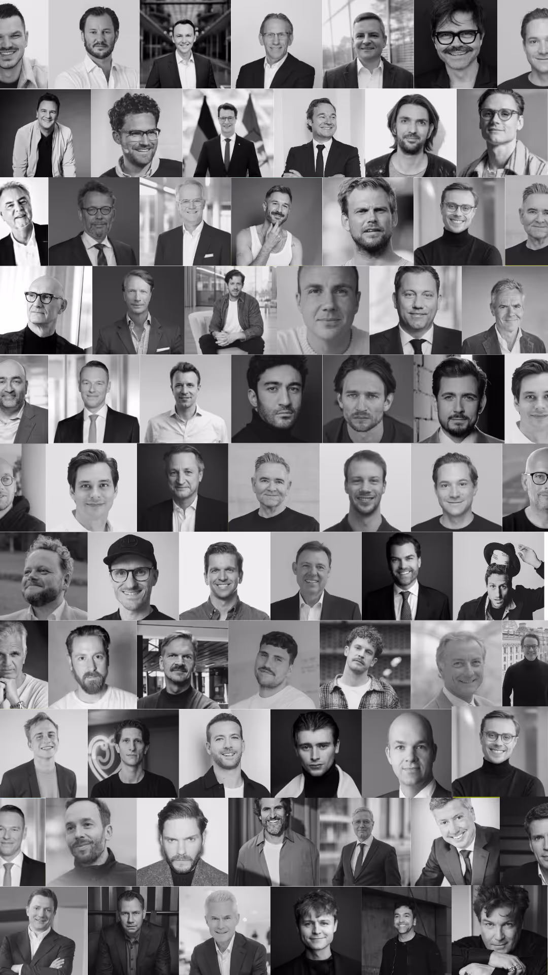 Auswahl von Teilnehmern bei Männer100