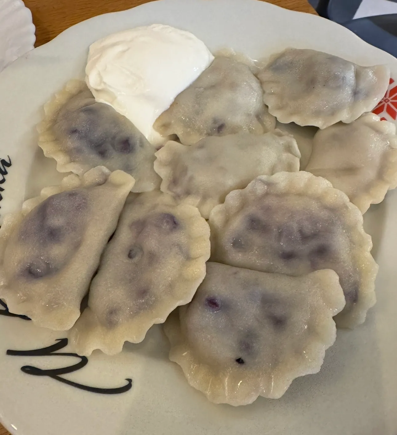 Handmade pierogi served in a family-run restaurant