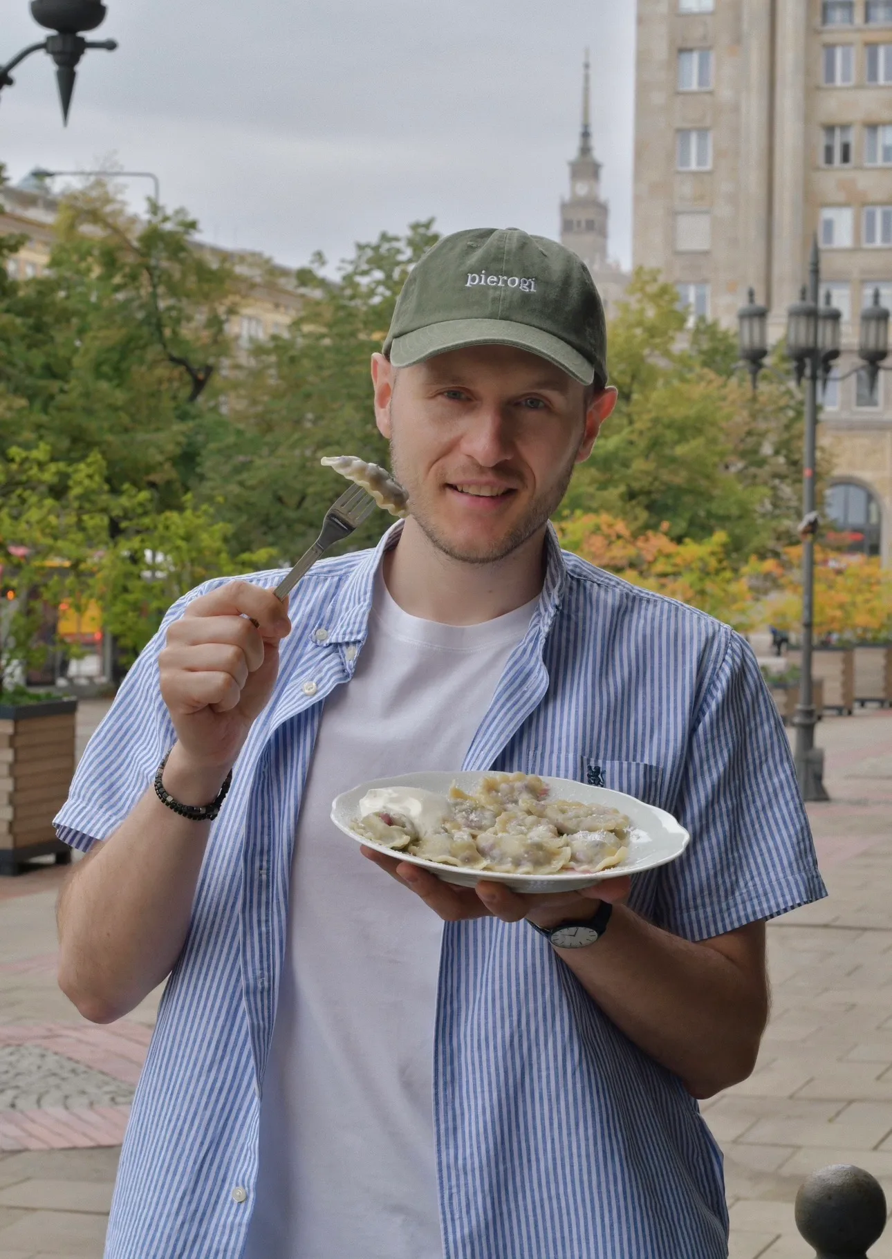 Adrian hosting guests as a local food tour guide