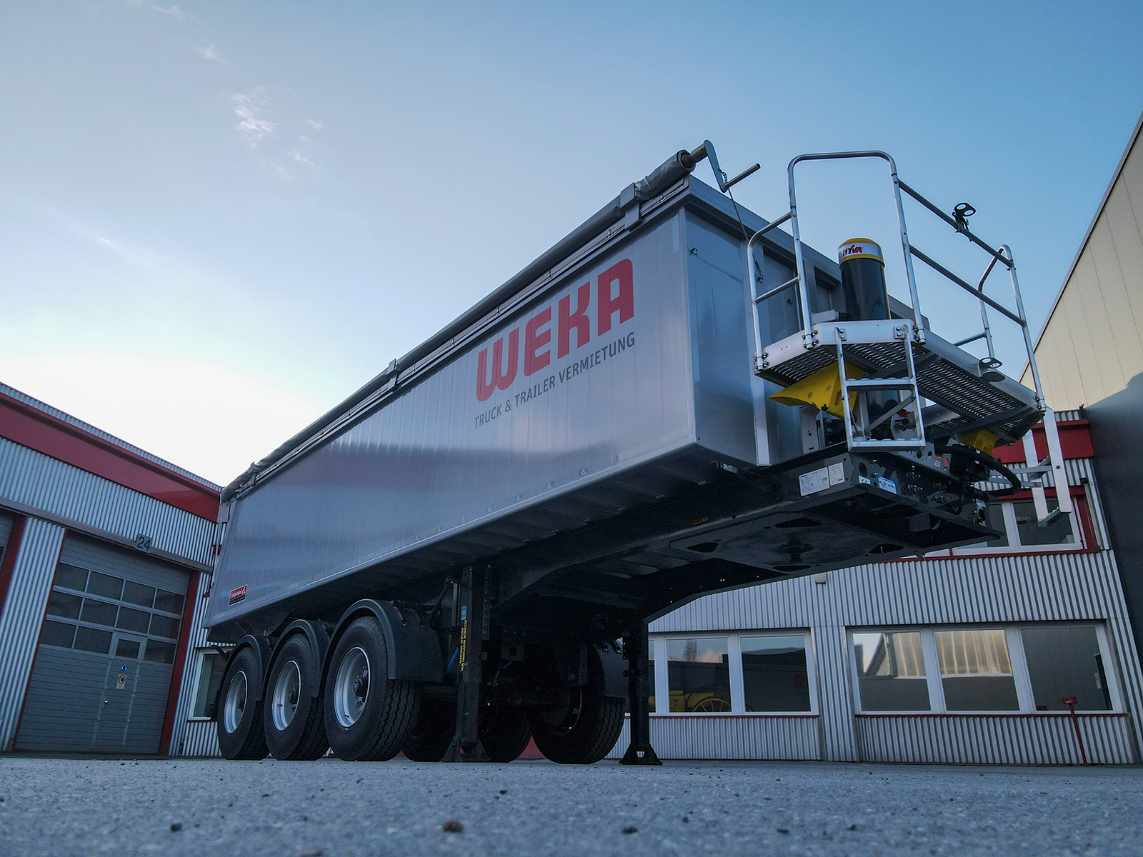 Aluminium Baustoffkipper mieten