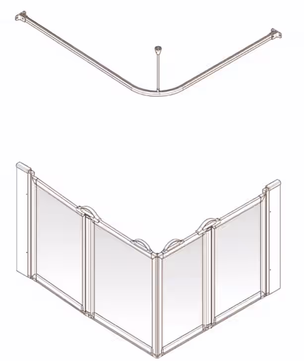 HALF HEIGHT SHOWER DOORS