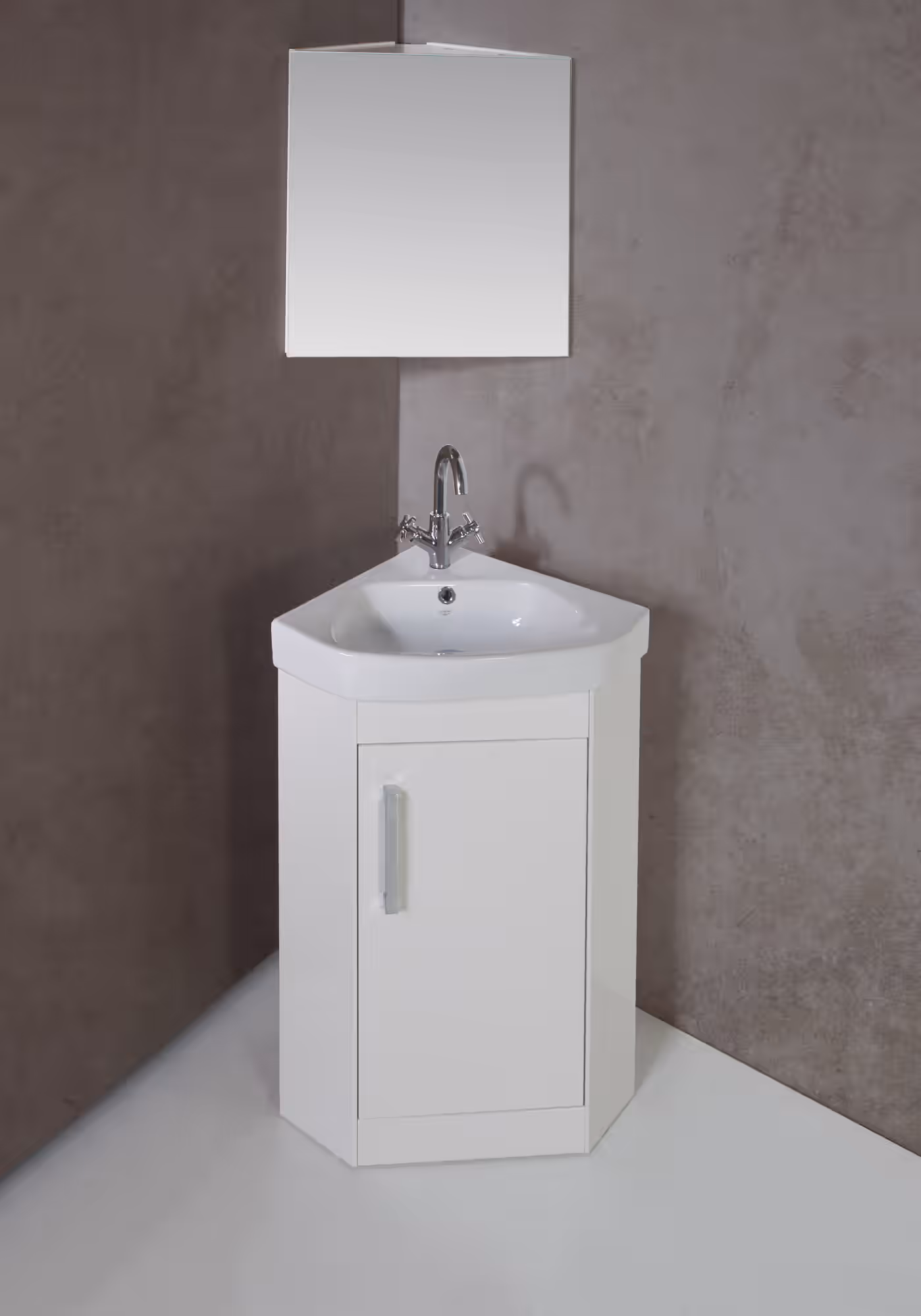 MODERNA 650MM FLOOR STANDING UNIT & BASIN White
