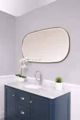 ELEGANCE Rose gold frame LED mirror