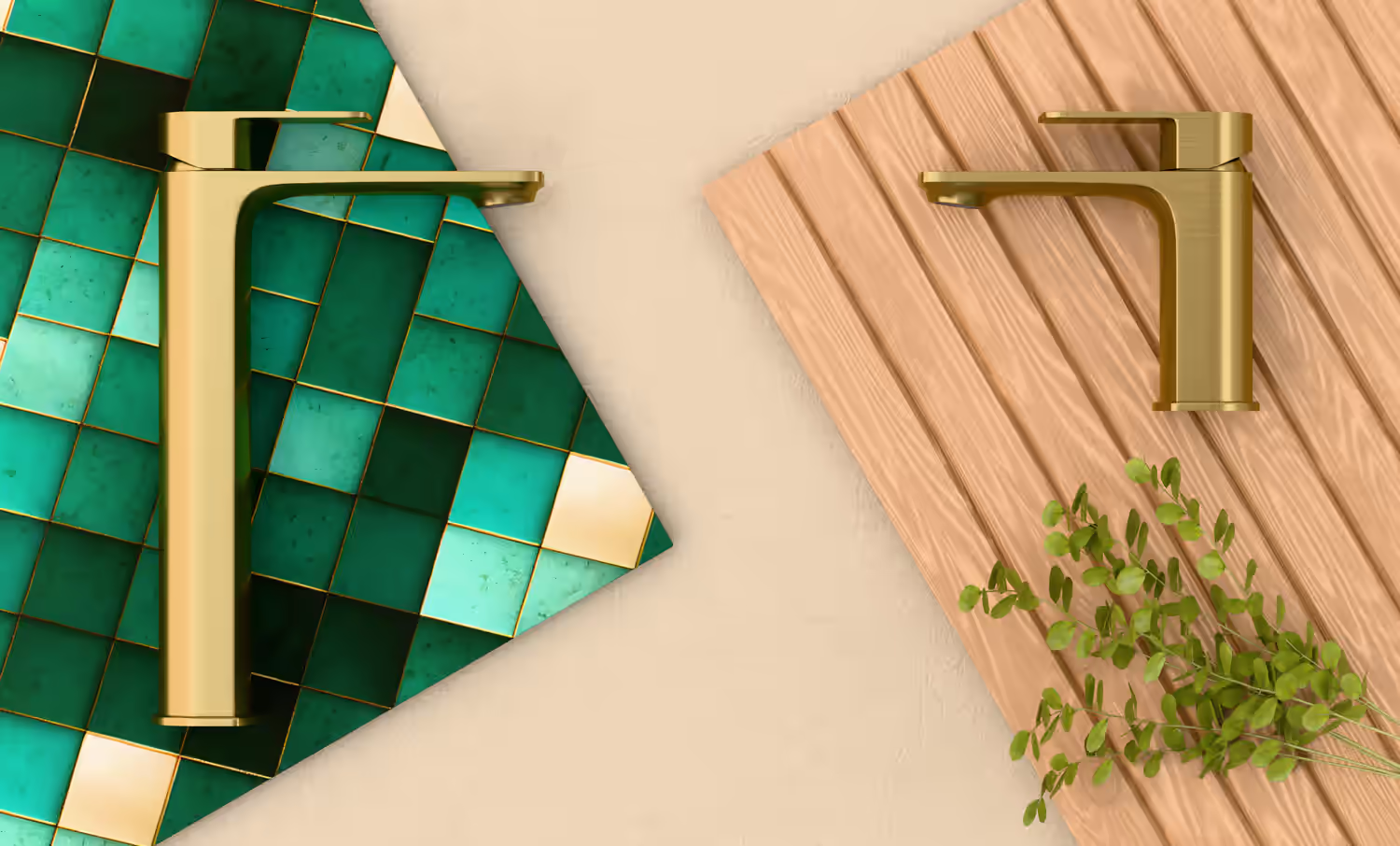 BATH/SHOWER MIXER Brushed brass