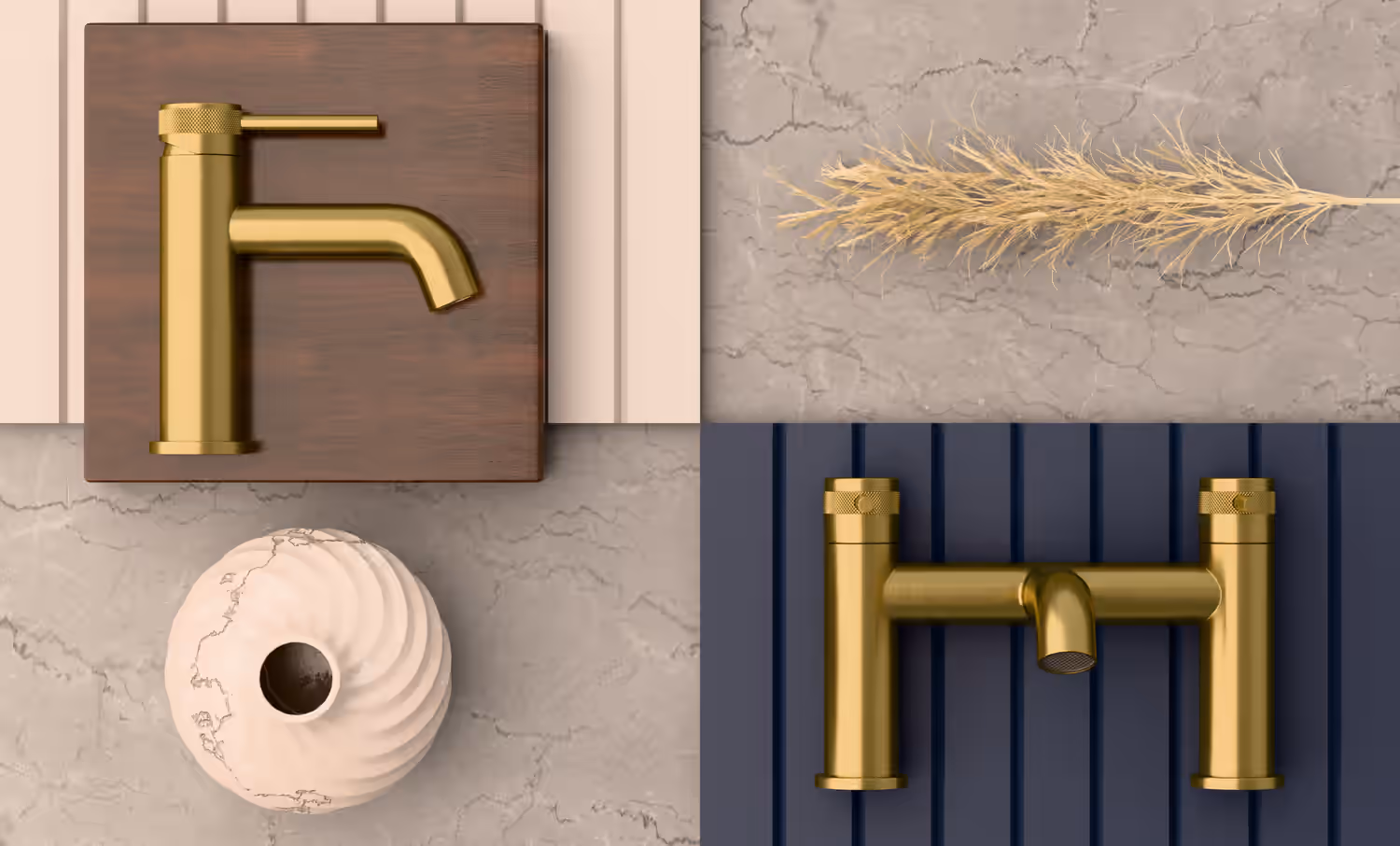 BASIN MONO MIXER Brushed brass