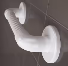 FLUTED GRIP RAIL White