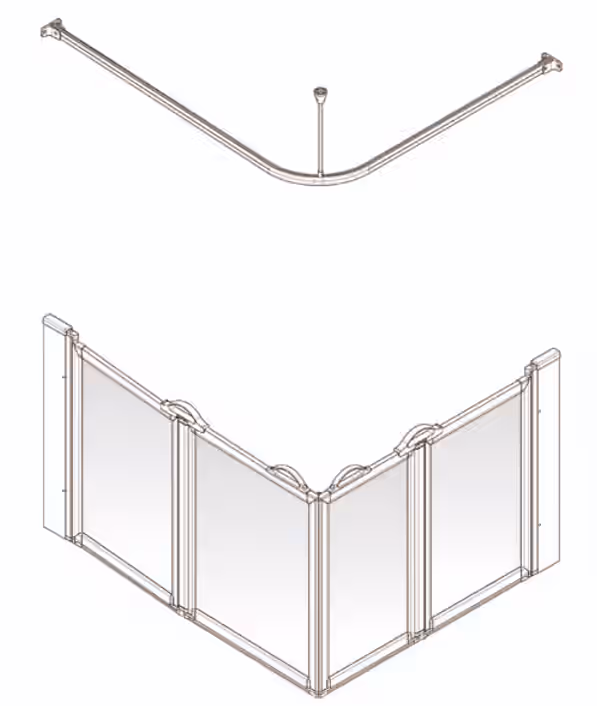 HALF HEIGHT SHOWER DOORS