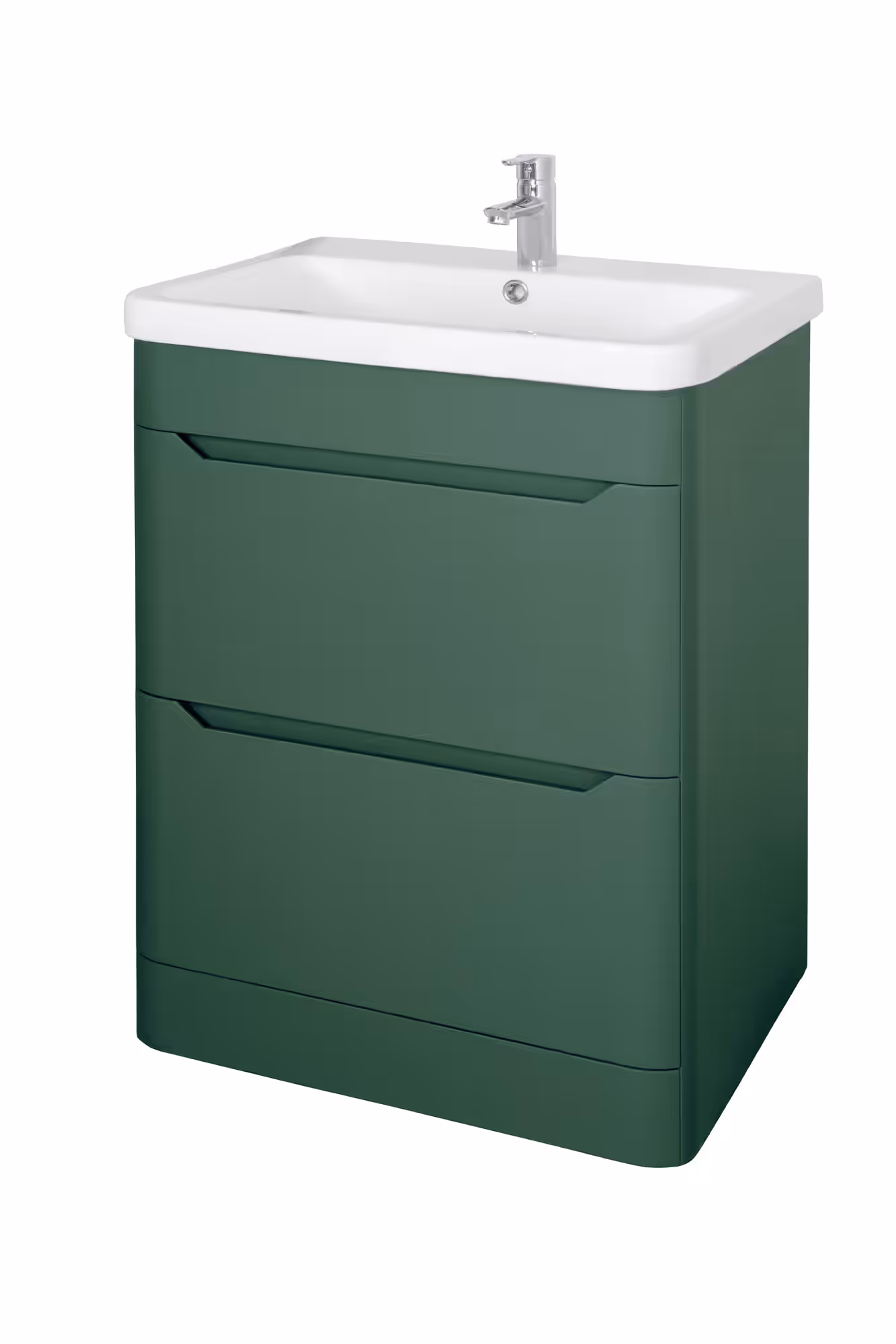 EVE 500MM FLOOR STANDING UNIT & BASIN Green