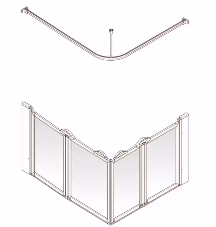 HALF HEIGHT SHOWER DOORS