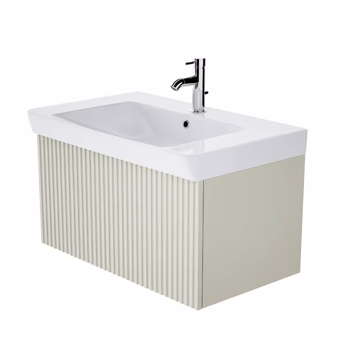 SOHO 800MM WALL HUNG UNIT & BASIN Beige