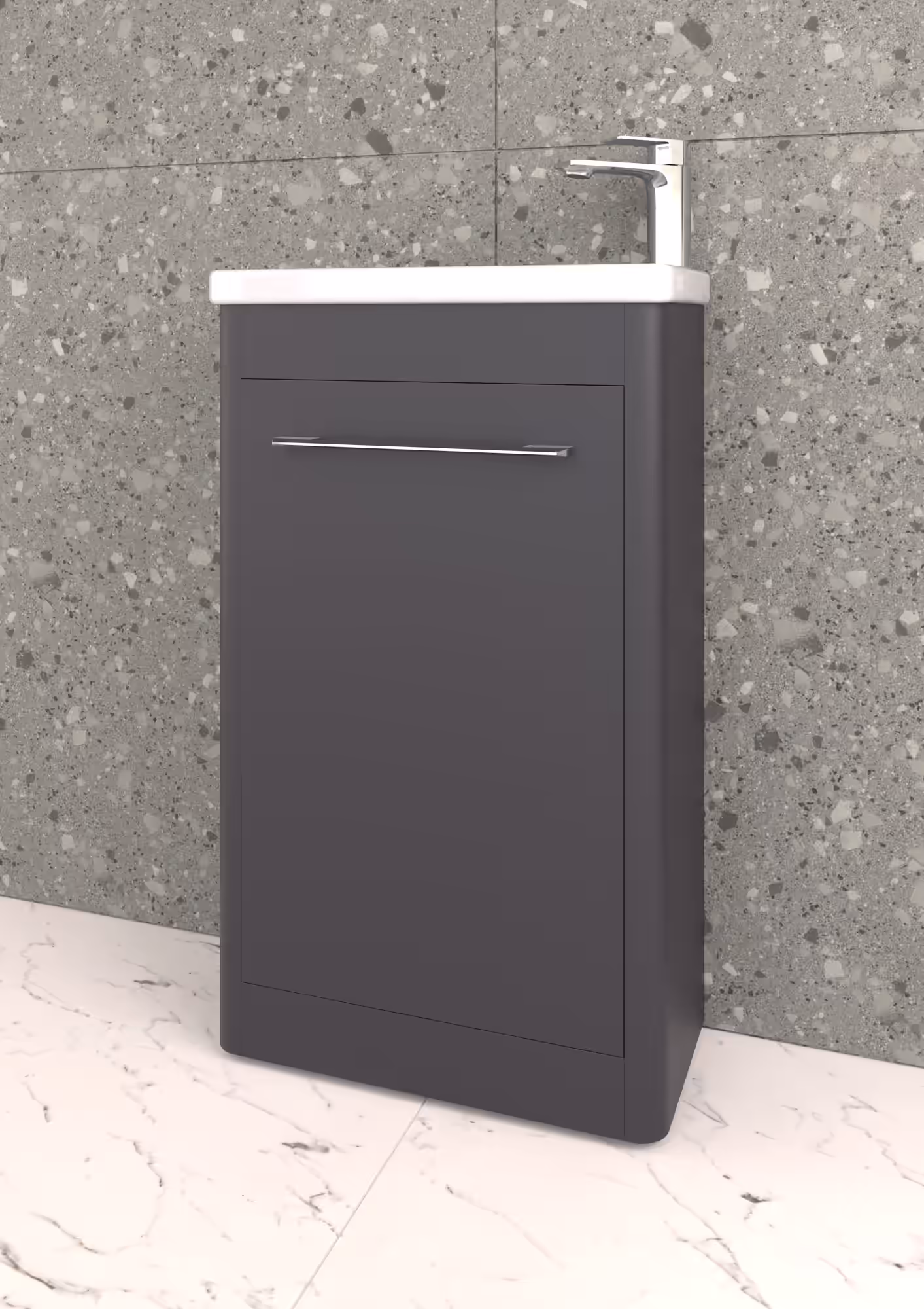 PICCOLLO 500MM FLOOR STANDING UNIT & BASIN Sand