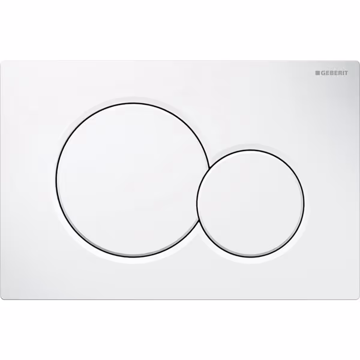 Sigma Flush Plate - Sigma 01 - White