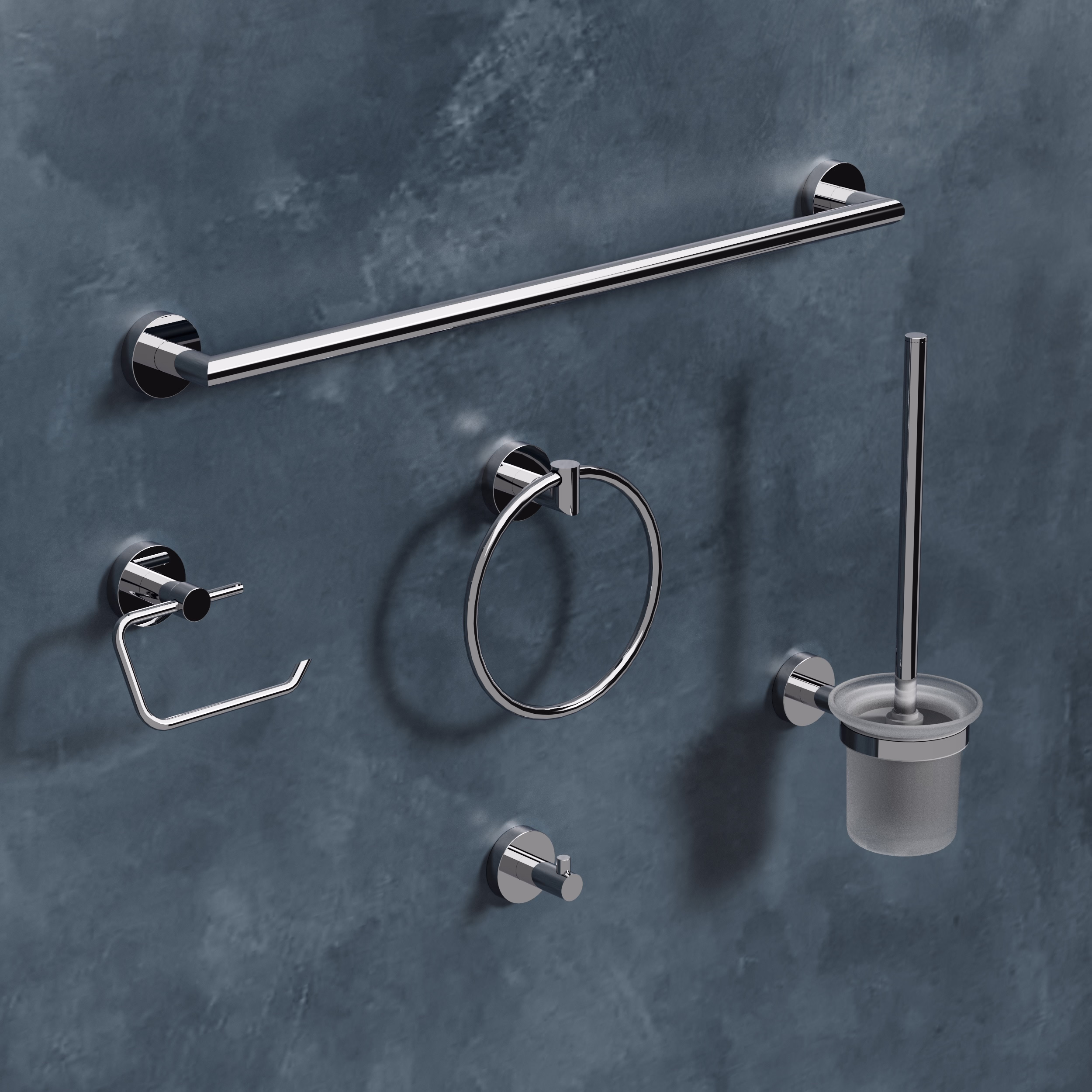 DIA BRUSHED BRONZE ROUND TOWEL RING.