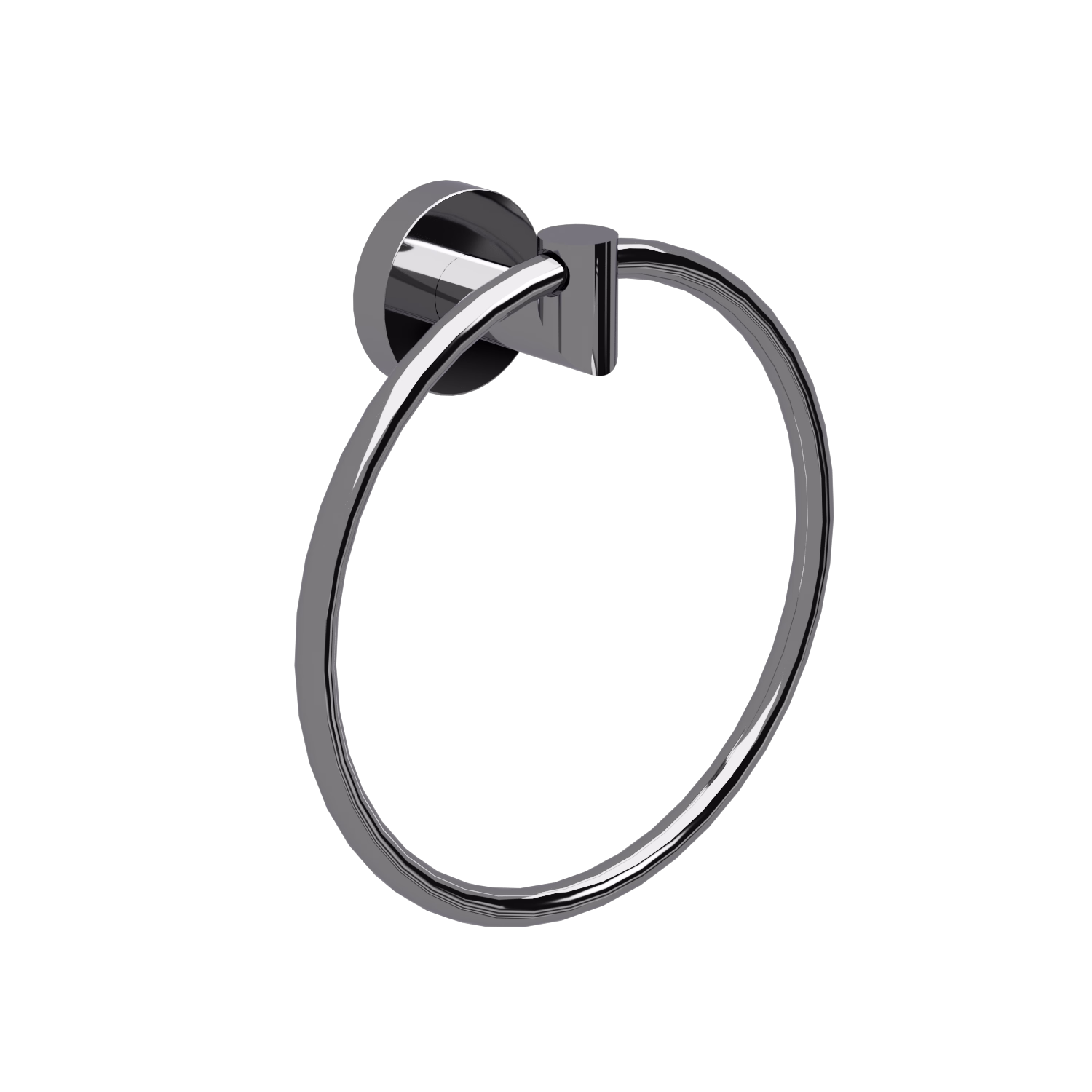 DIA CHROME ROUND TOWEL RING.