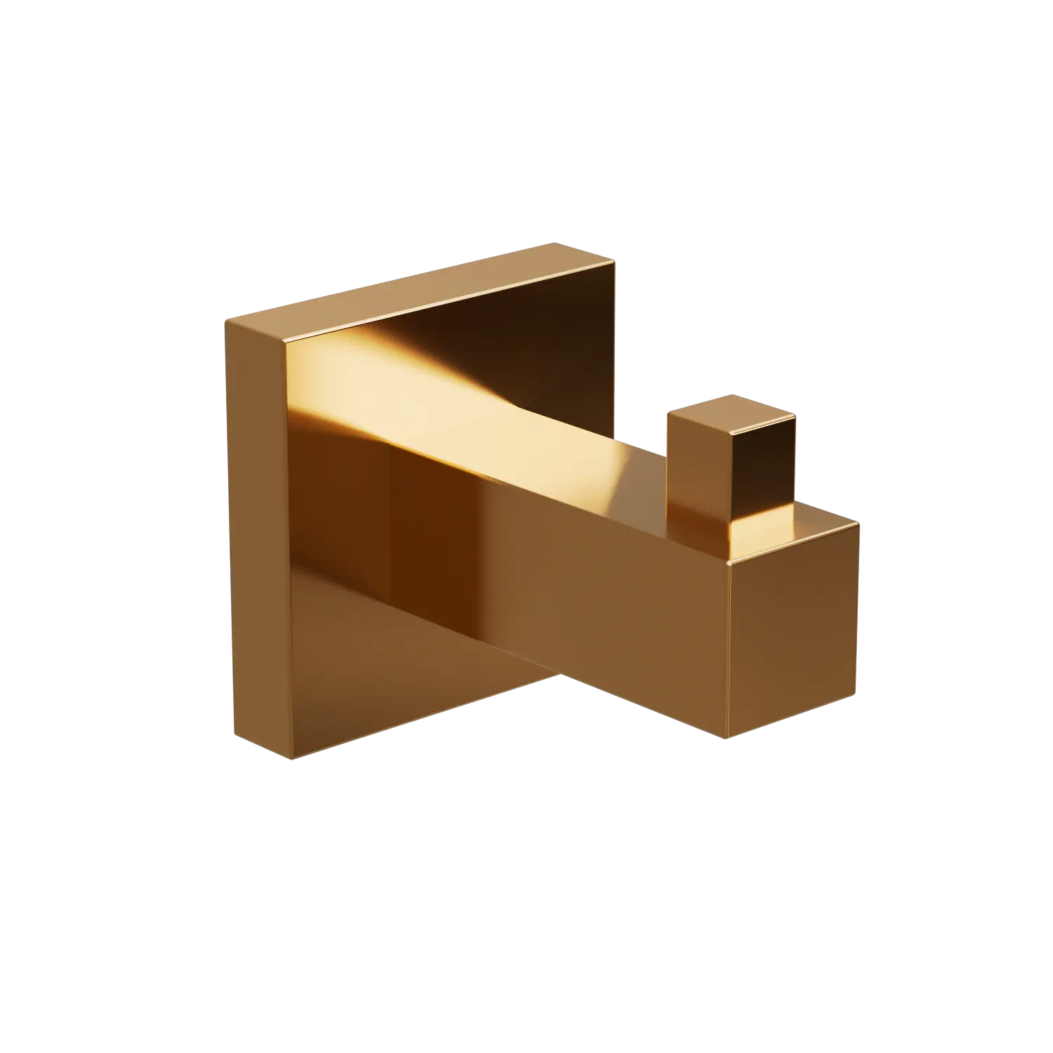EZRA BRUSHED BRONZE SQUARE ROBE HOOK SINGLE.