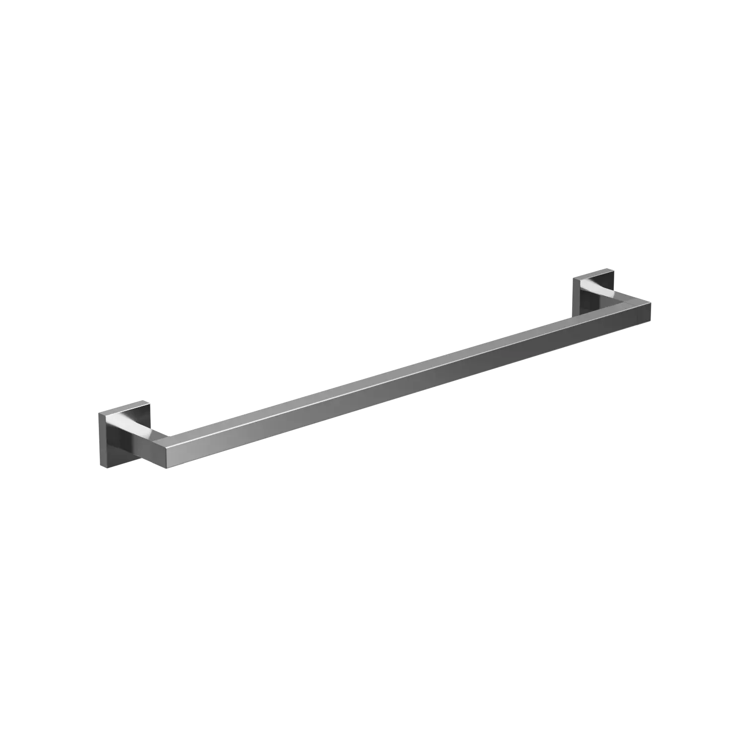 EZRA BRUSHED NICKEL SQUARE TOWEL RAIL 600mm.