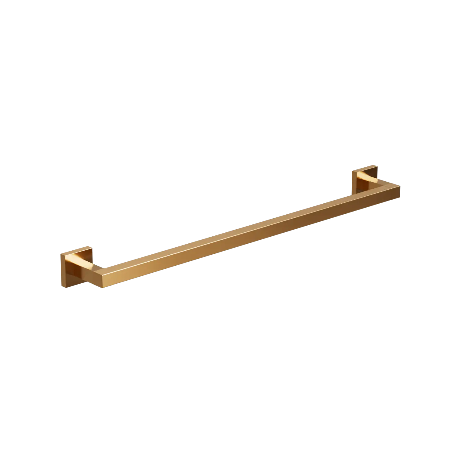 EZRA BRUSHED BRONZE SQUARE TOWEL RAIL 600mm.