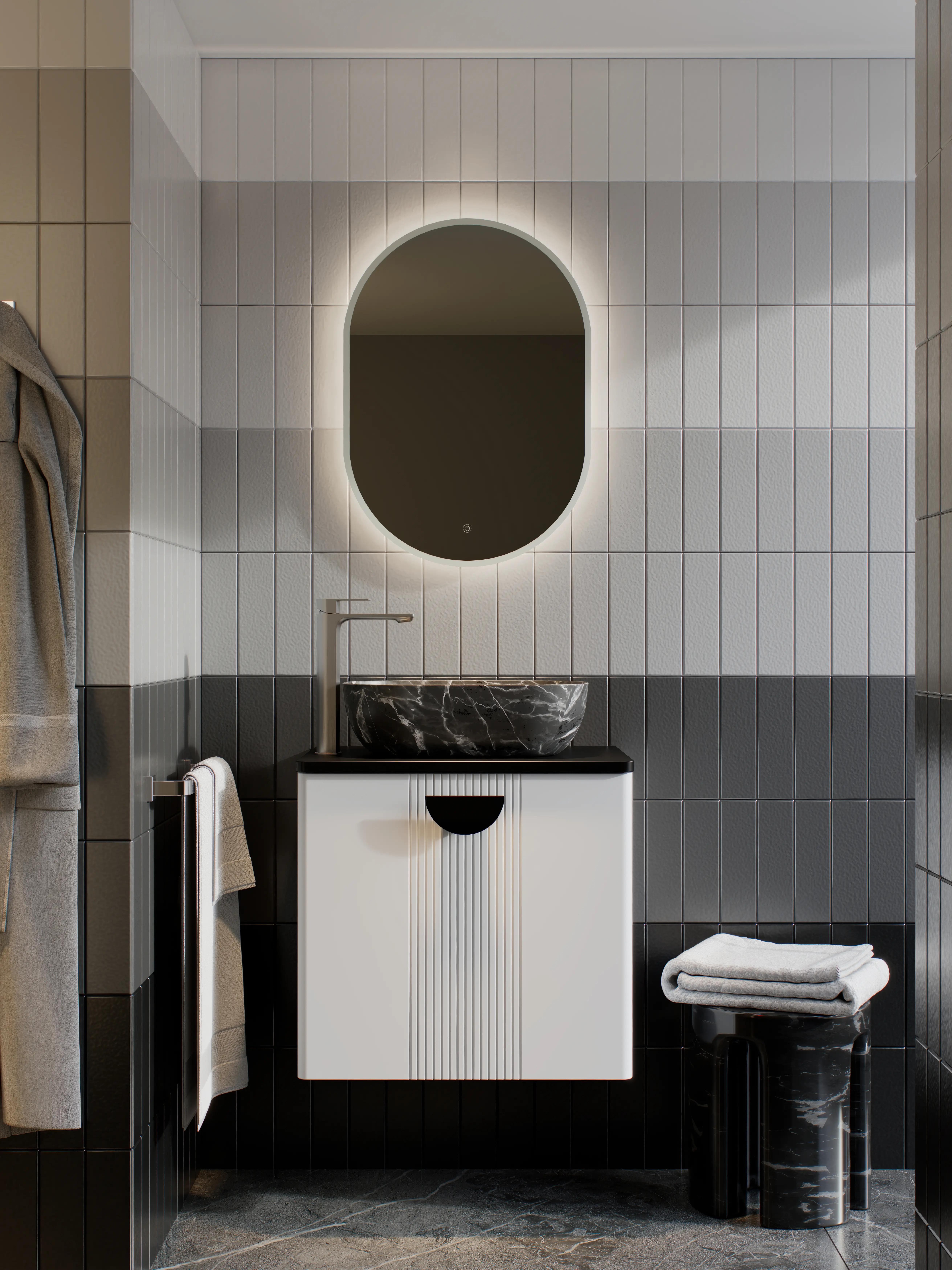 ÉALA 600MM WALL HUNG UNIT White