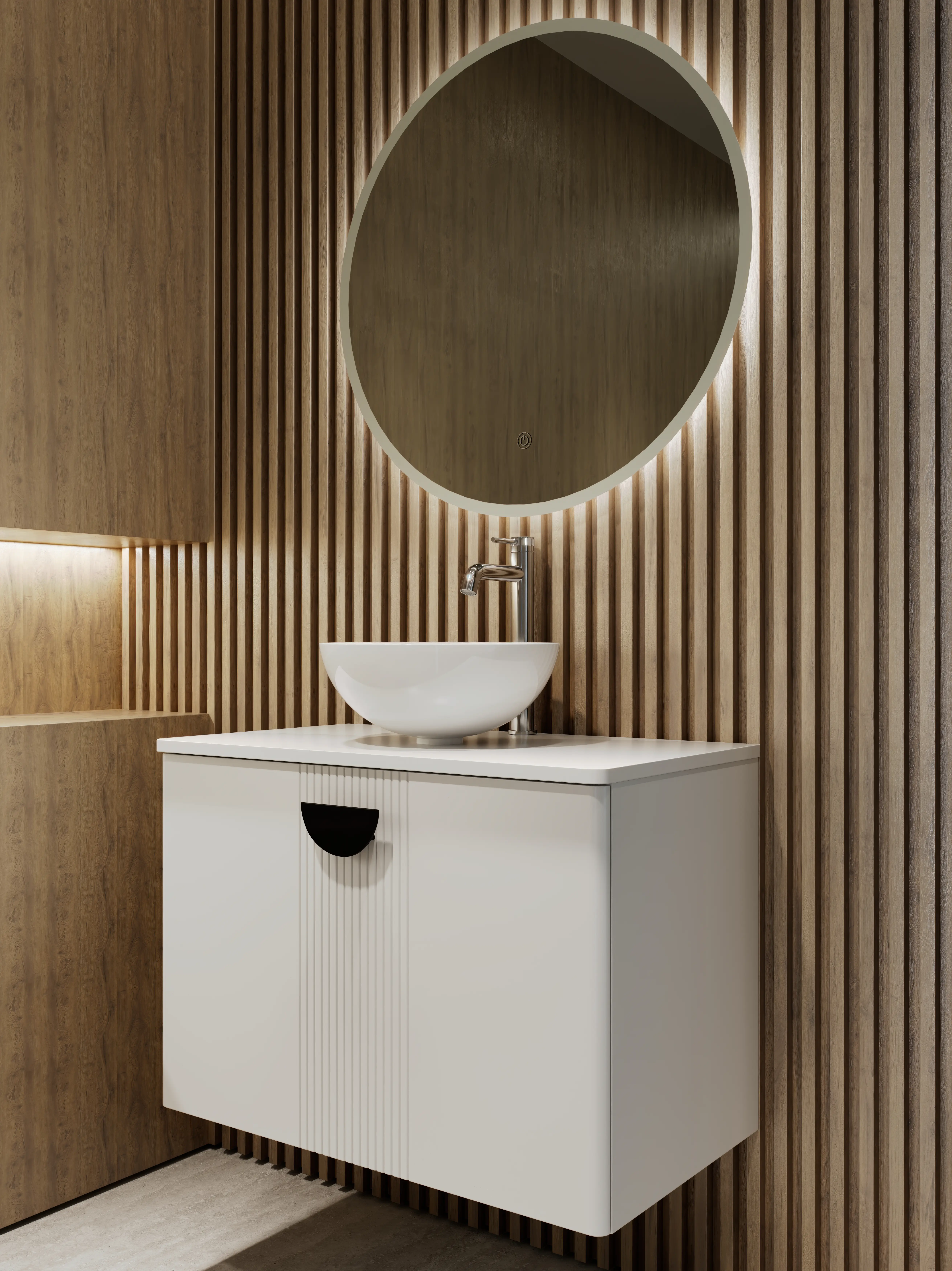 ÉALA 800MM WALL HUNG UNIT White