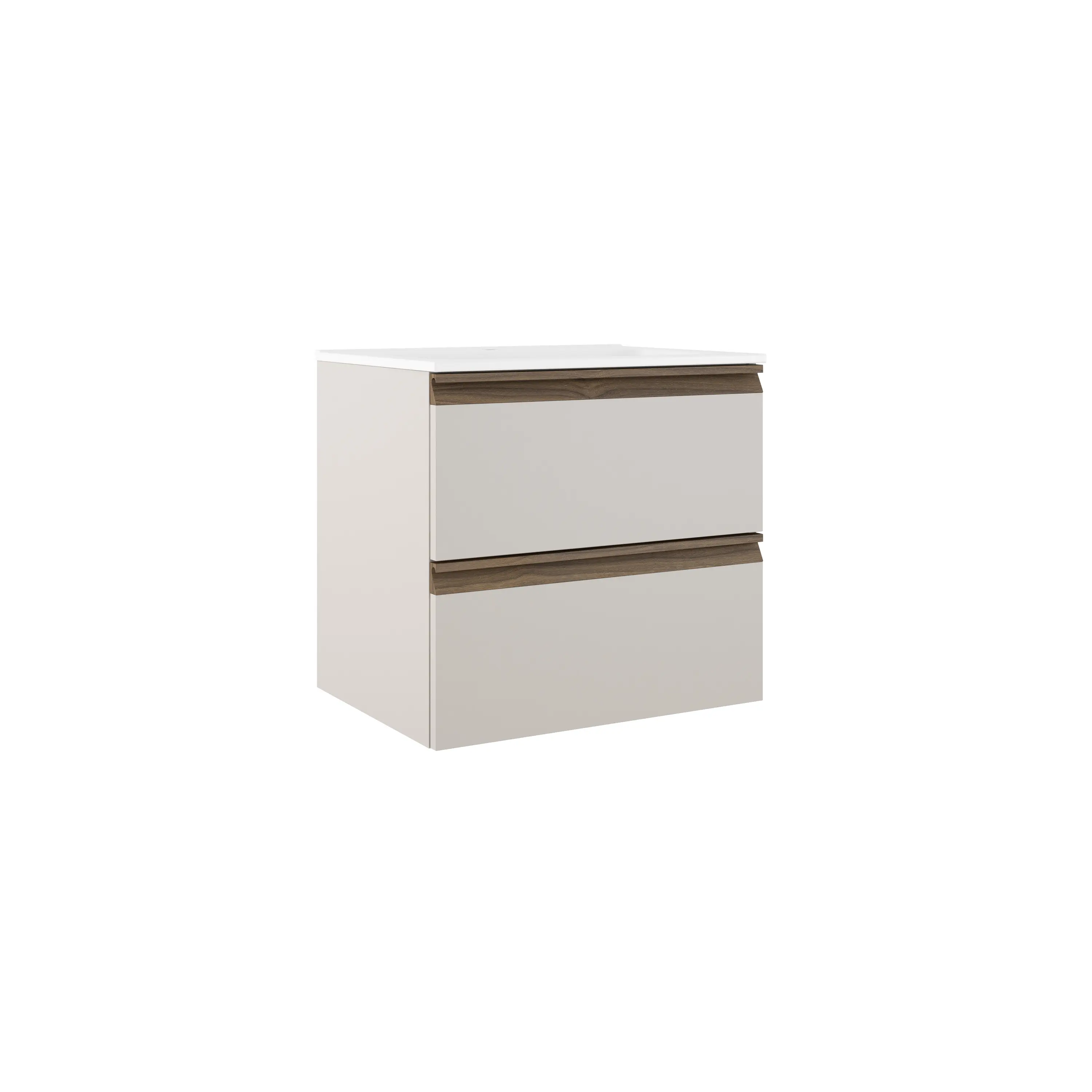 PHOENIX 600MM WALL HUNG UNIT & BASIN Cotton