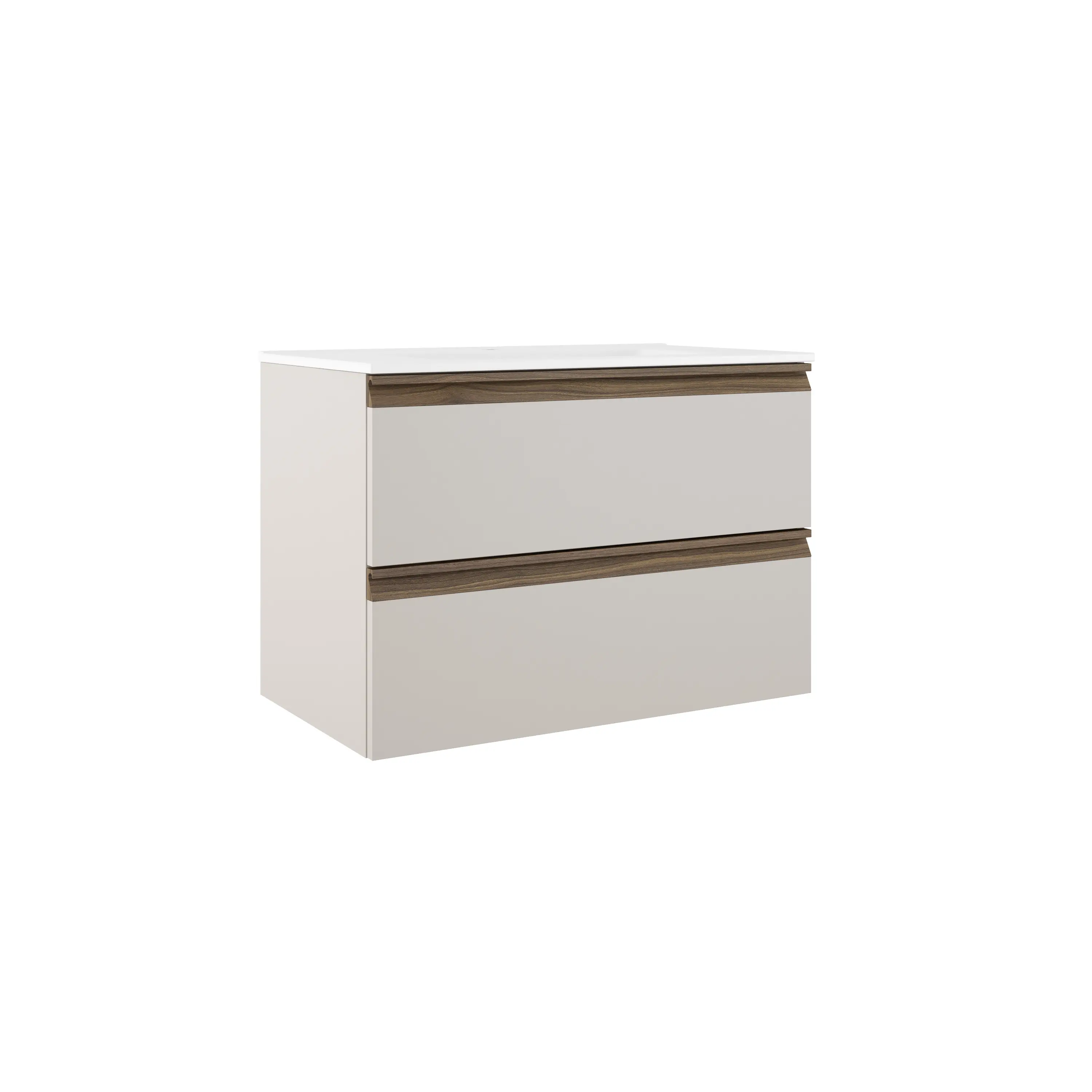 PHOENIX 800MM WALL HUNG UNIT & BASIN Cotton