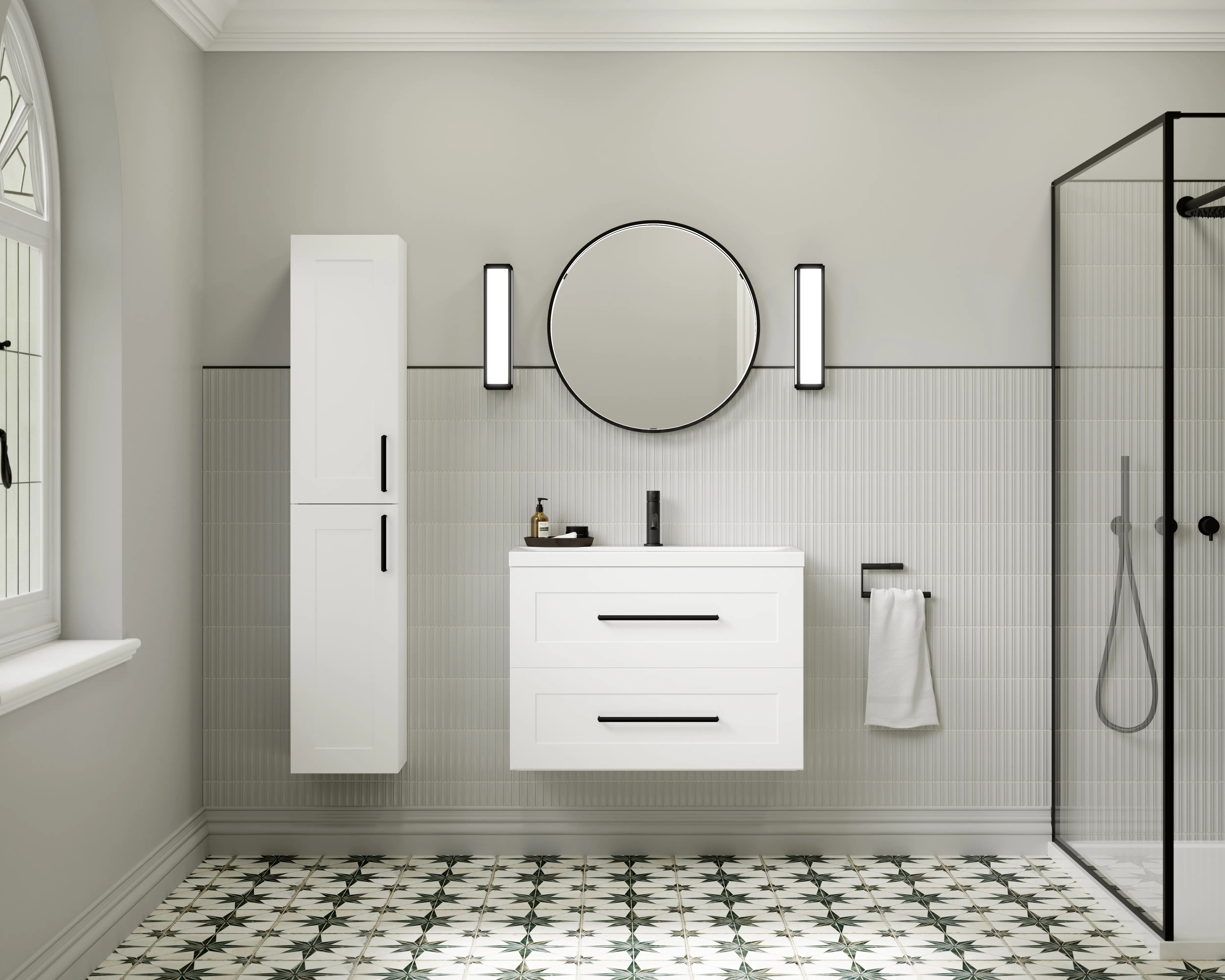 CLARITY  1500MM WALL HUNG TALL BOY