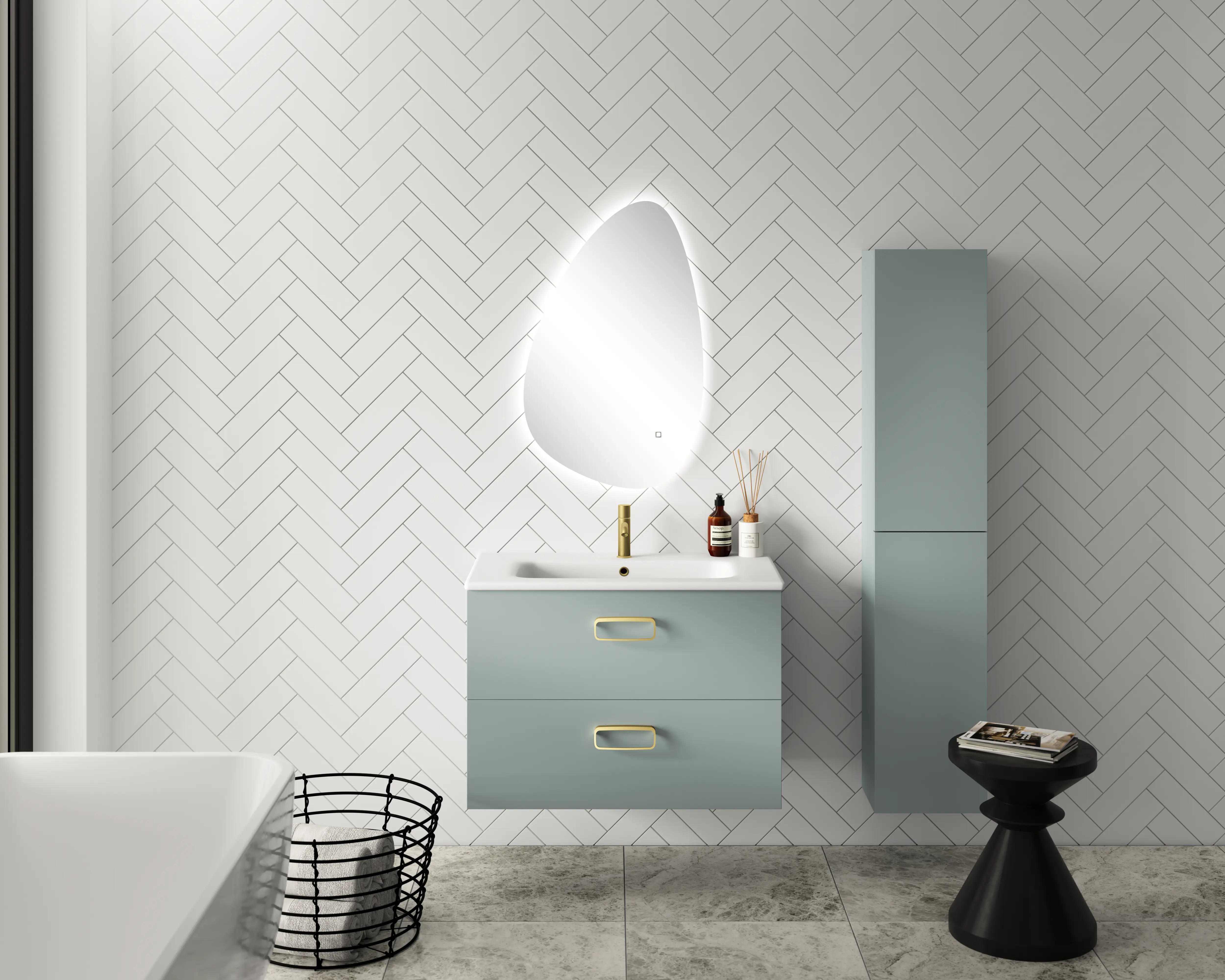 KOLOUR 1500MM WALL HUNG TALL BOY