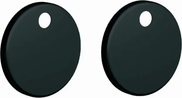 Toilet Seat Cover Caps Matt Black TSCBL
