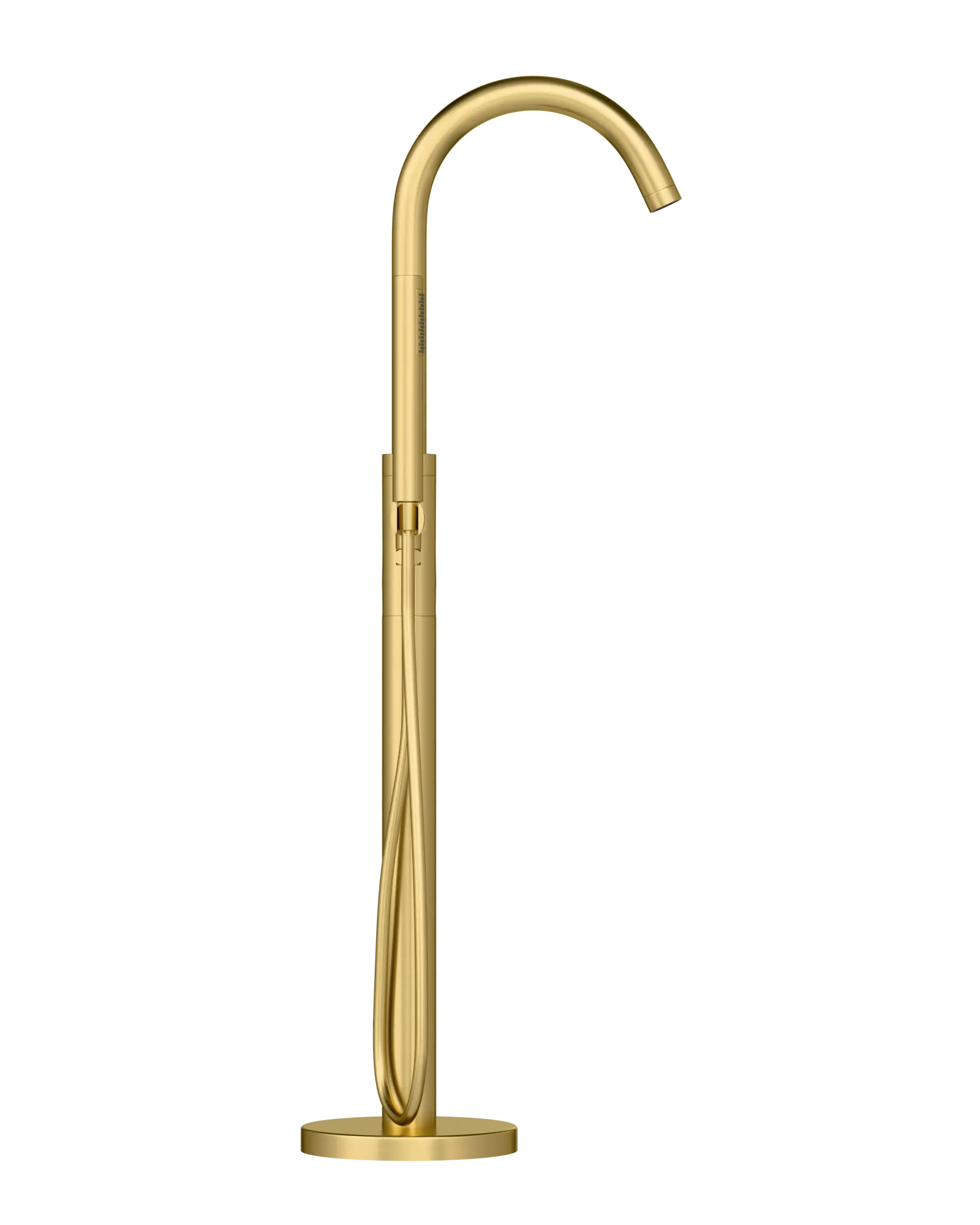 FLOORSTANDING BATH/SHOWER MIXER Brushed brass
