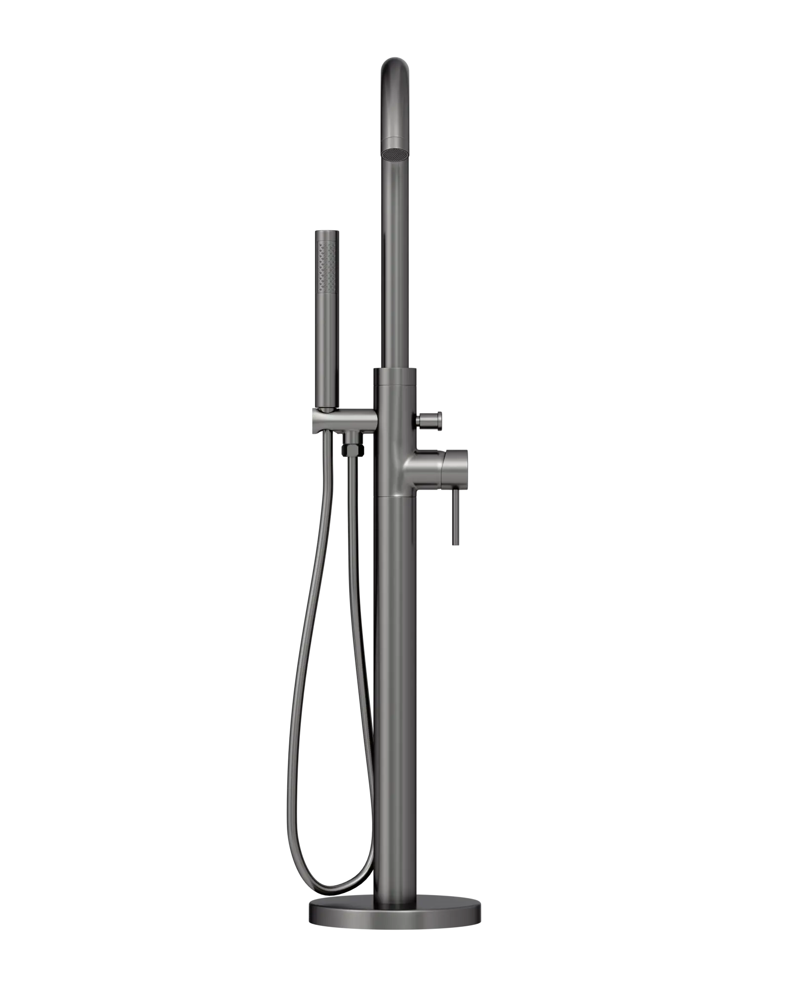 FLOORSTANDING BATH/SHOWER MIXER Gun metal