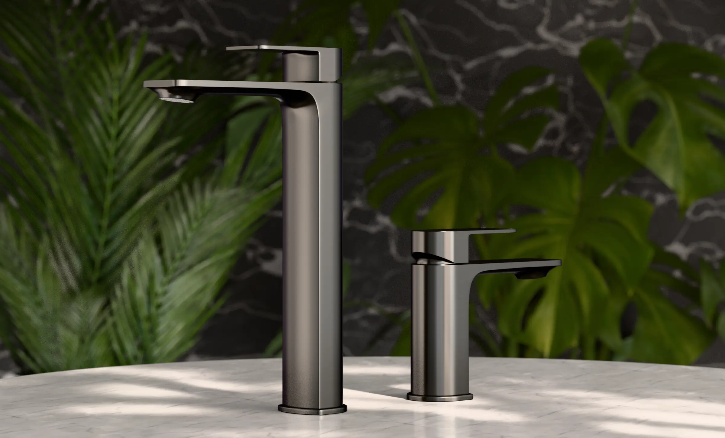 TALL BASIN MIXER Gun metal
