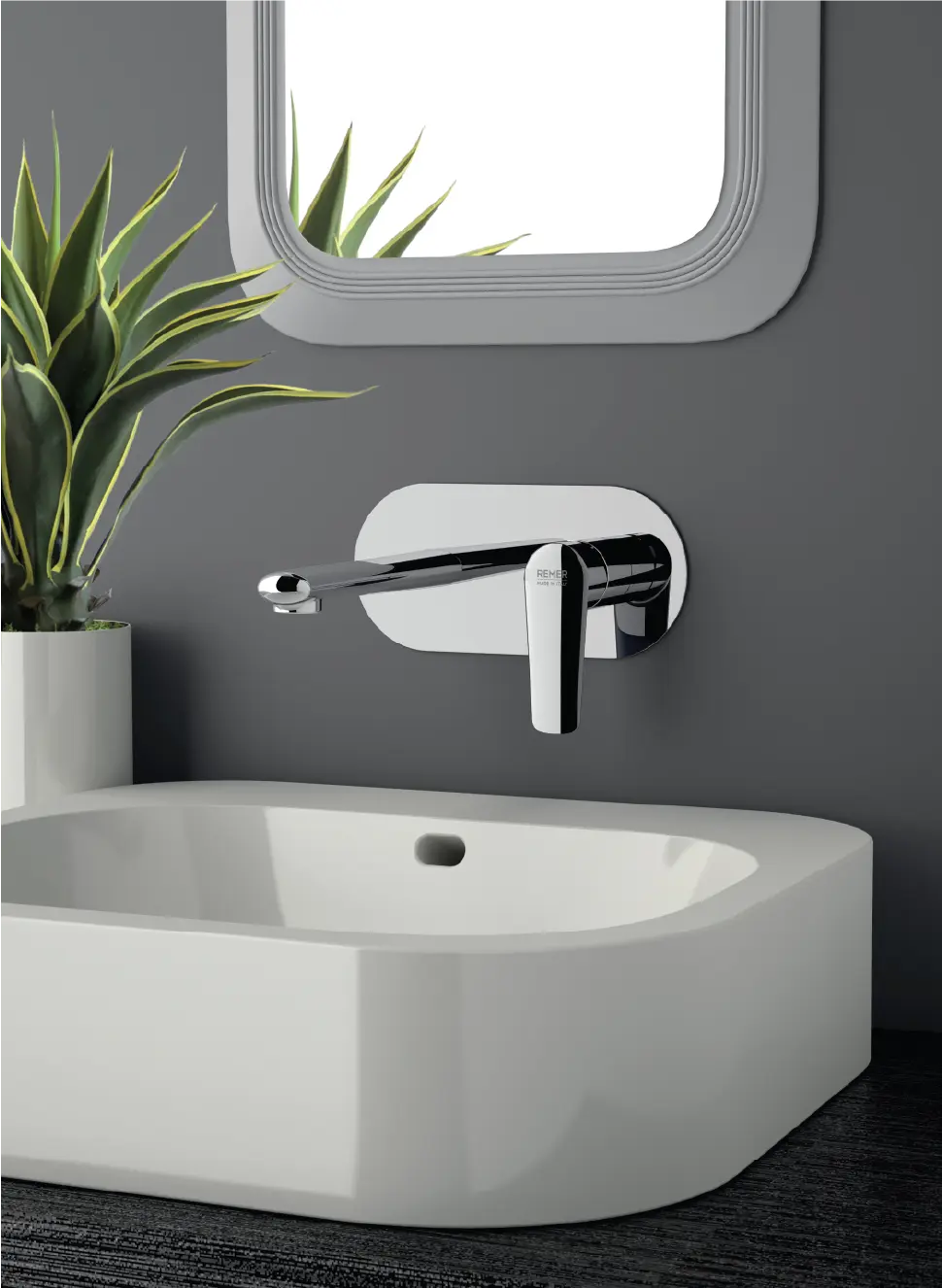 INFINITY WALL MOUNTED BASIN MIXER Chrome